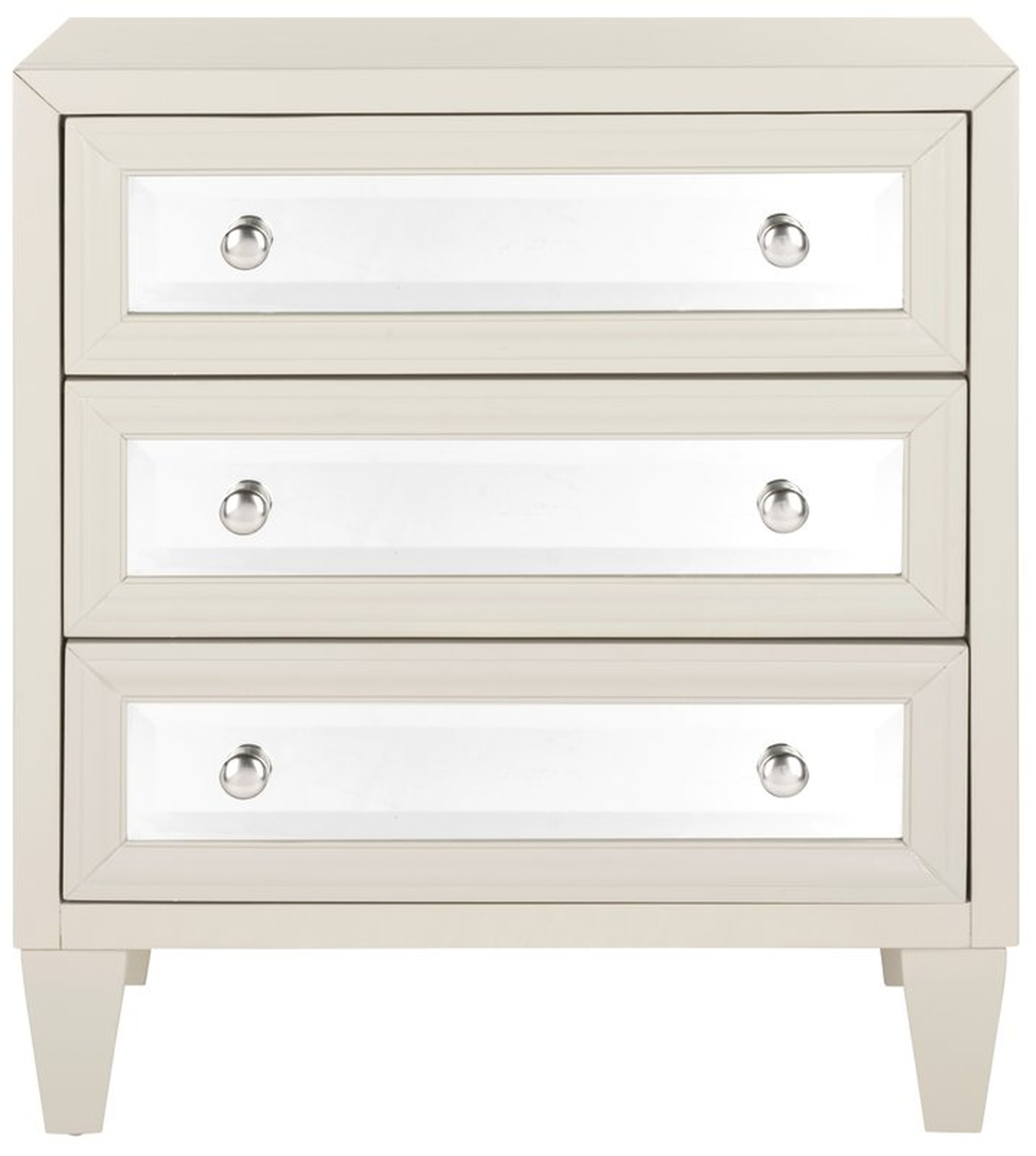 Leandro 3 Drawer Accent Chest - Gray - Wayfair