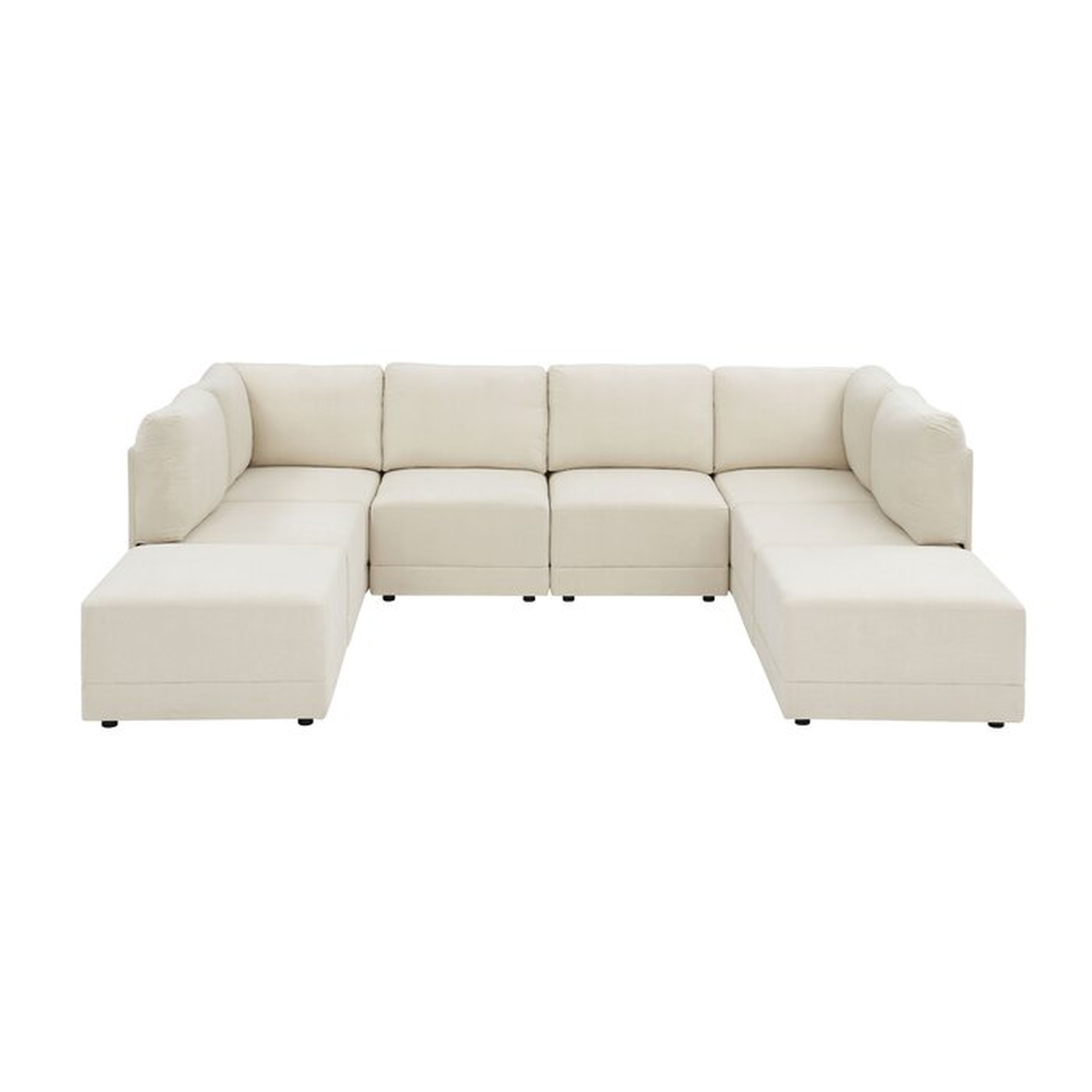 Fenelia 116" Wide Modular Corner Sectional with Ottoman, 3 Piece - Wayfair