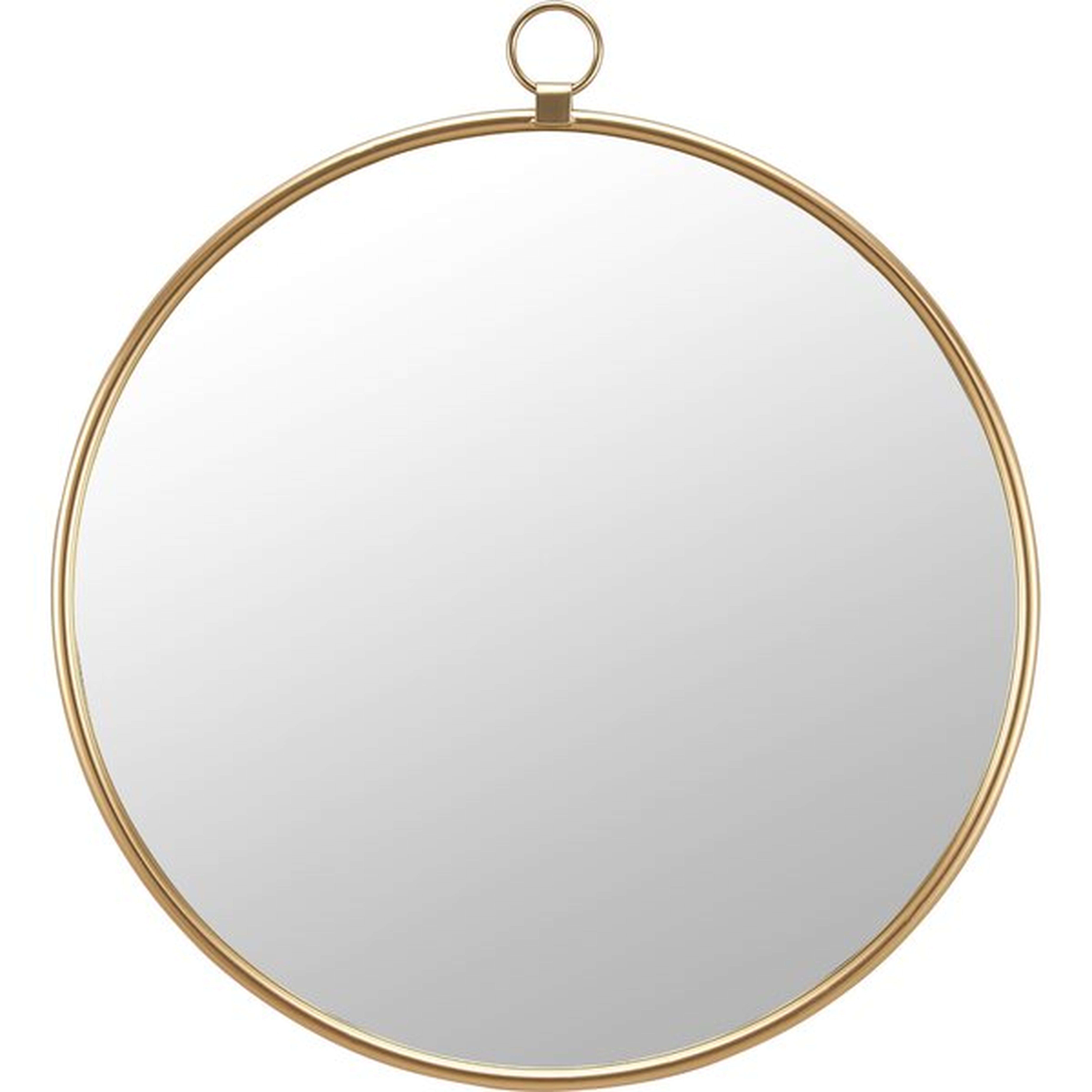 Everly Quinn & Co.® Marshall Gold Round Mirror - Wayfair