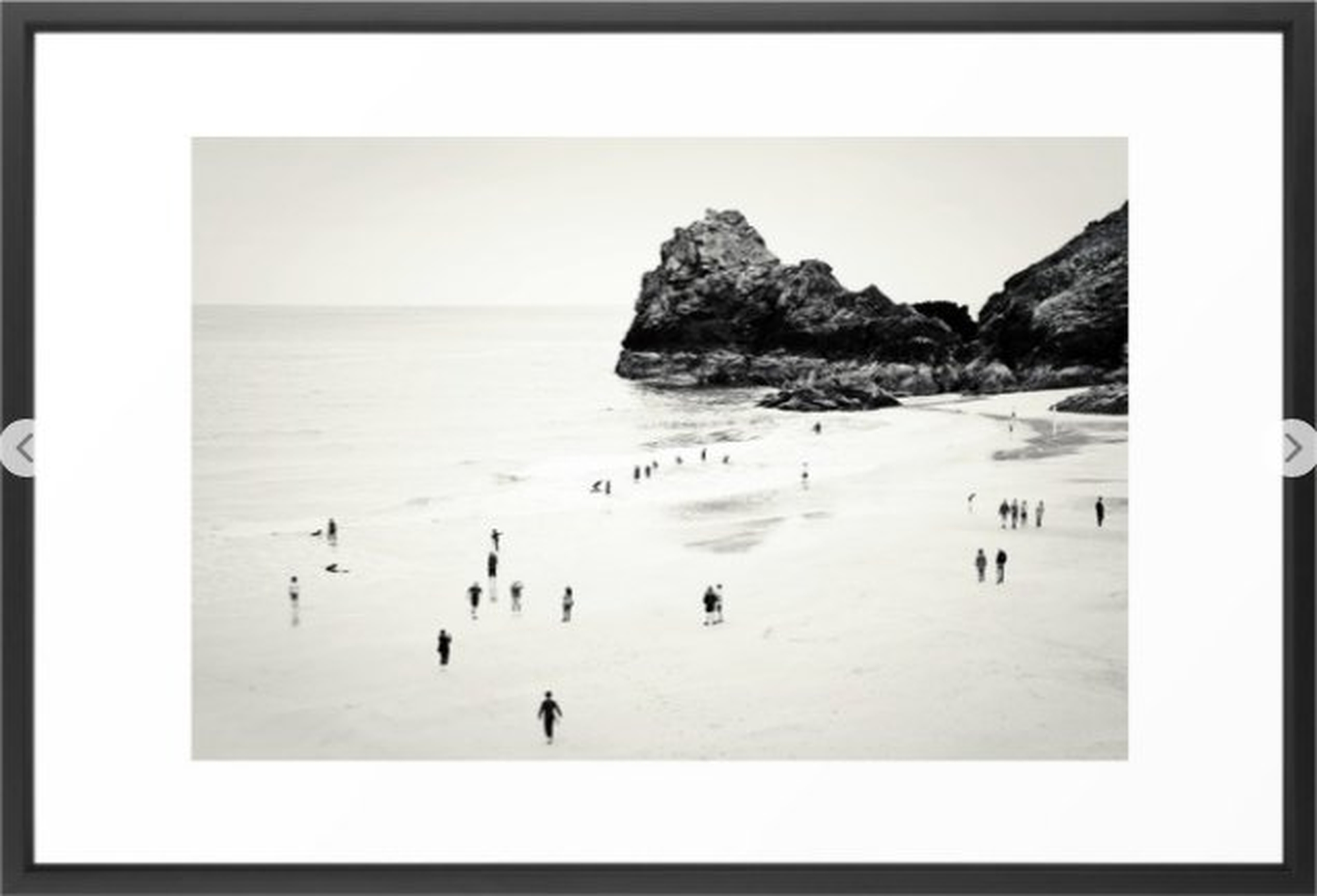 Cornwall beach life Framed Art Print - Society6