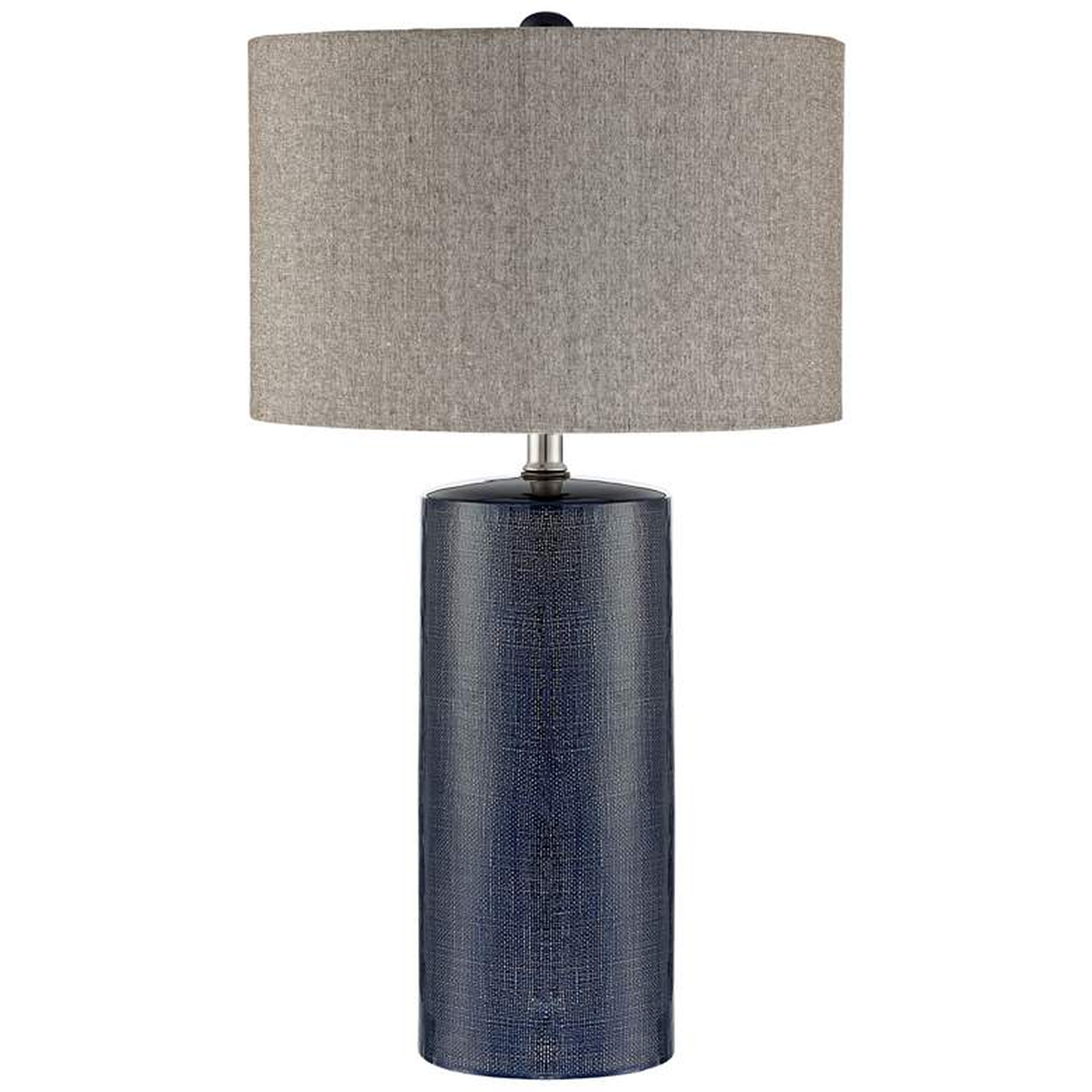 Lite Source Jacoby Navy Blue Ceramic Table Lamp - Style # 33T79 - Lamps Plus