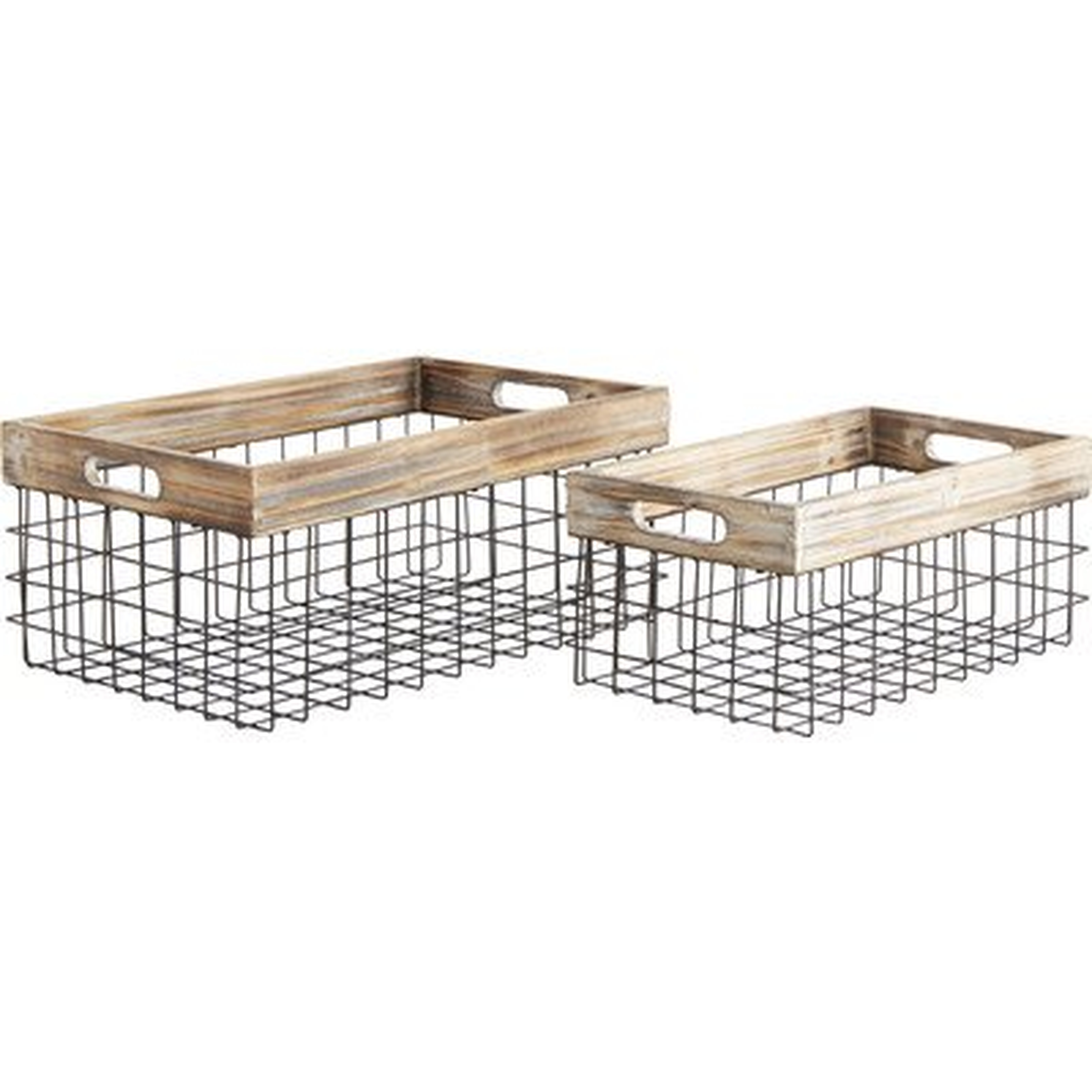 Nome 2-Piece Iron Basket Set - Wayfair