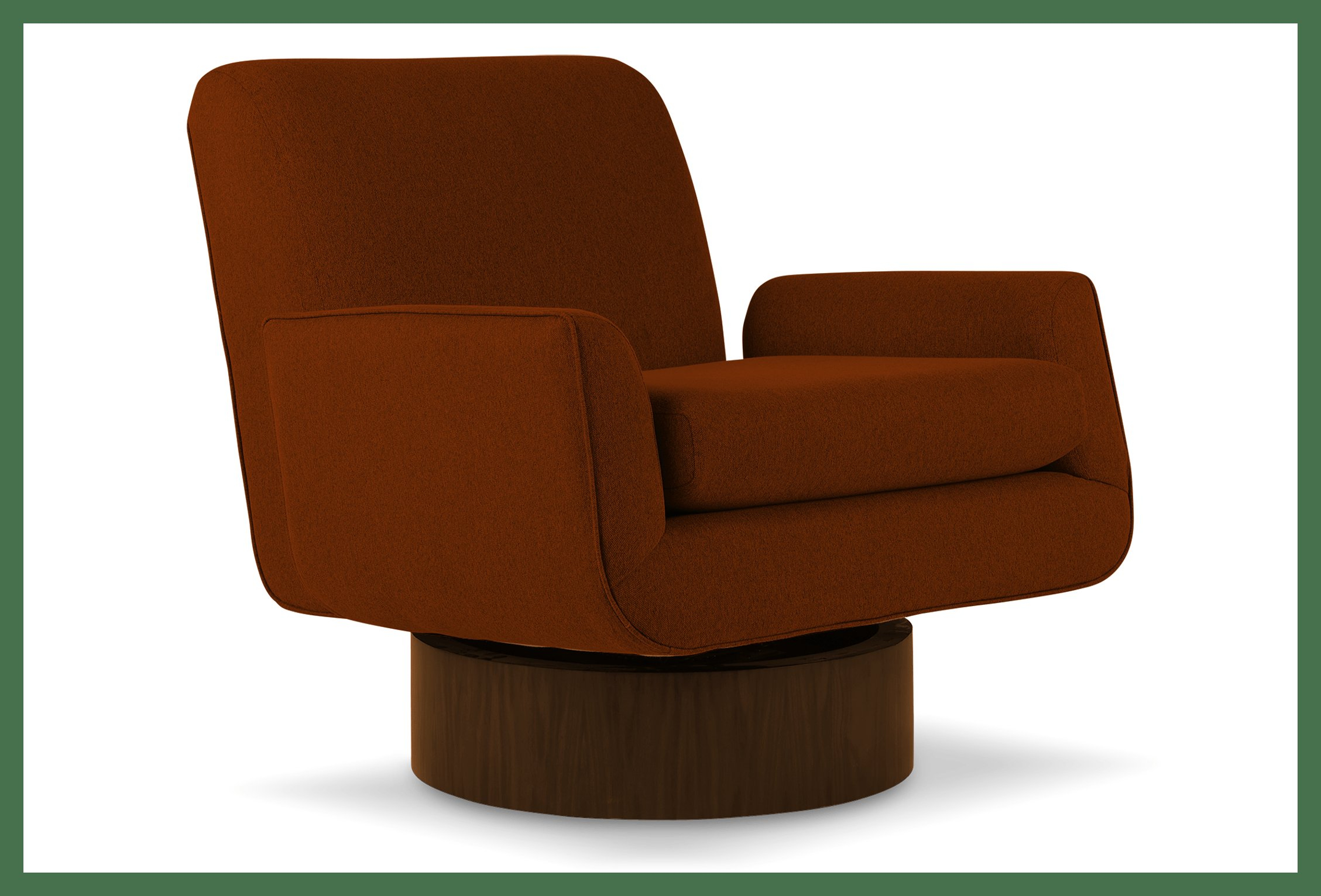 Bingham Swivel Chair - Antonio Cedar, velvet - Joybird