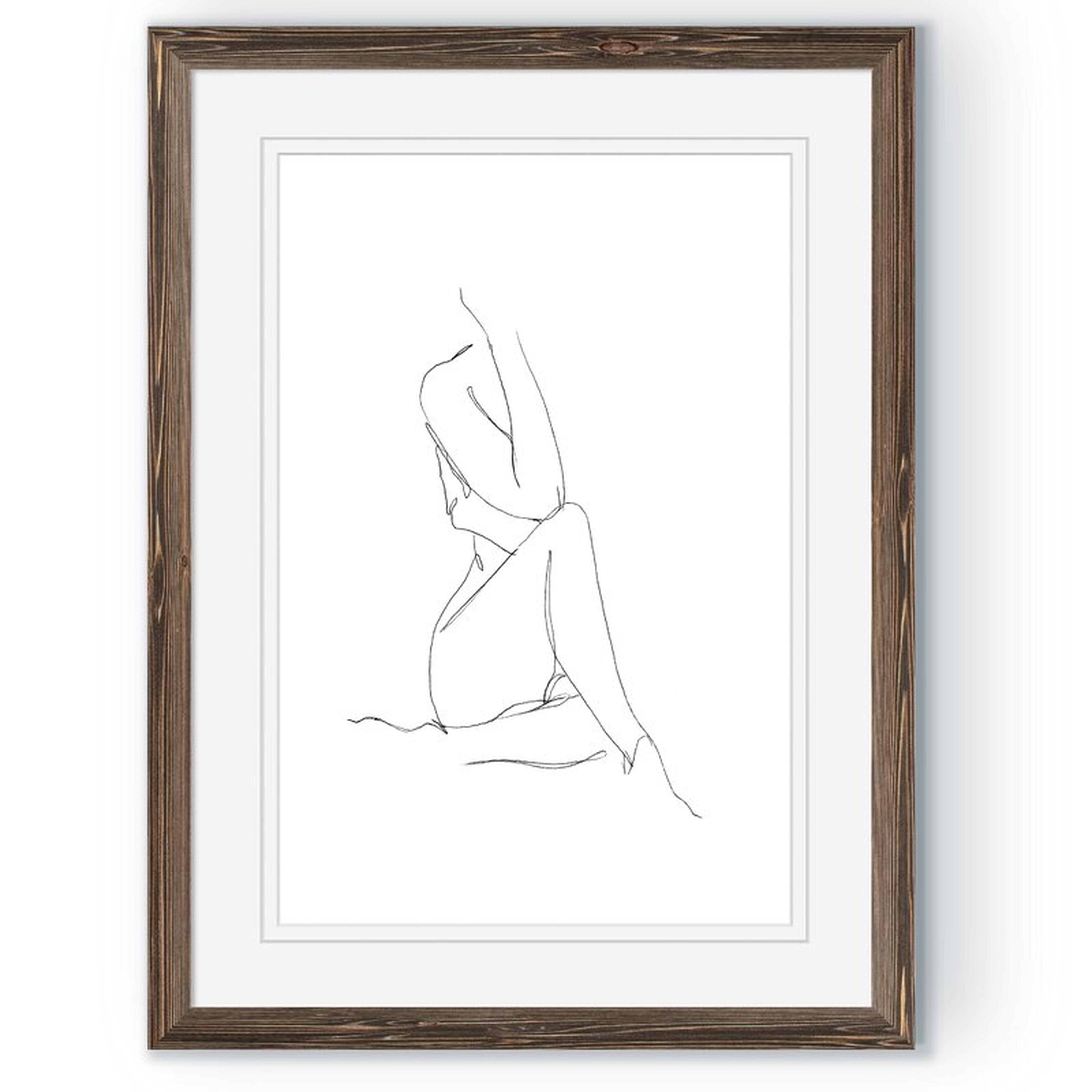 'Nude Contour Sketch I' by Paul Cezanne - Picture Frame Painting Print - Wayfair