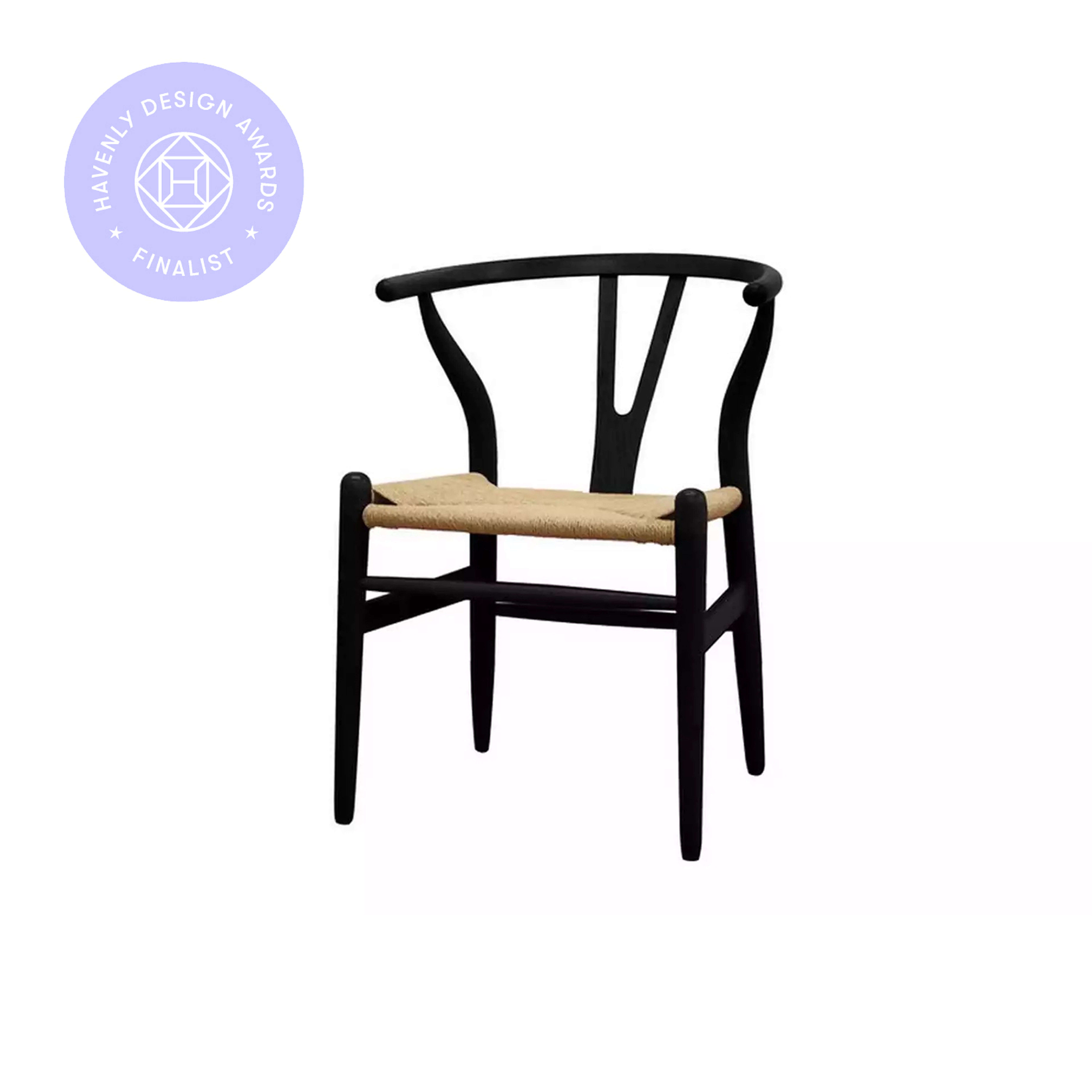 Knoll Chair, Black, Set of 2 - Haldin