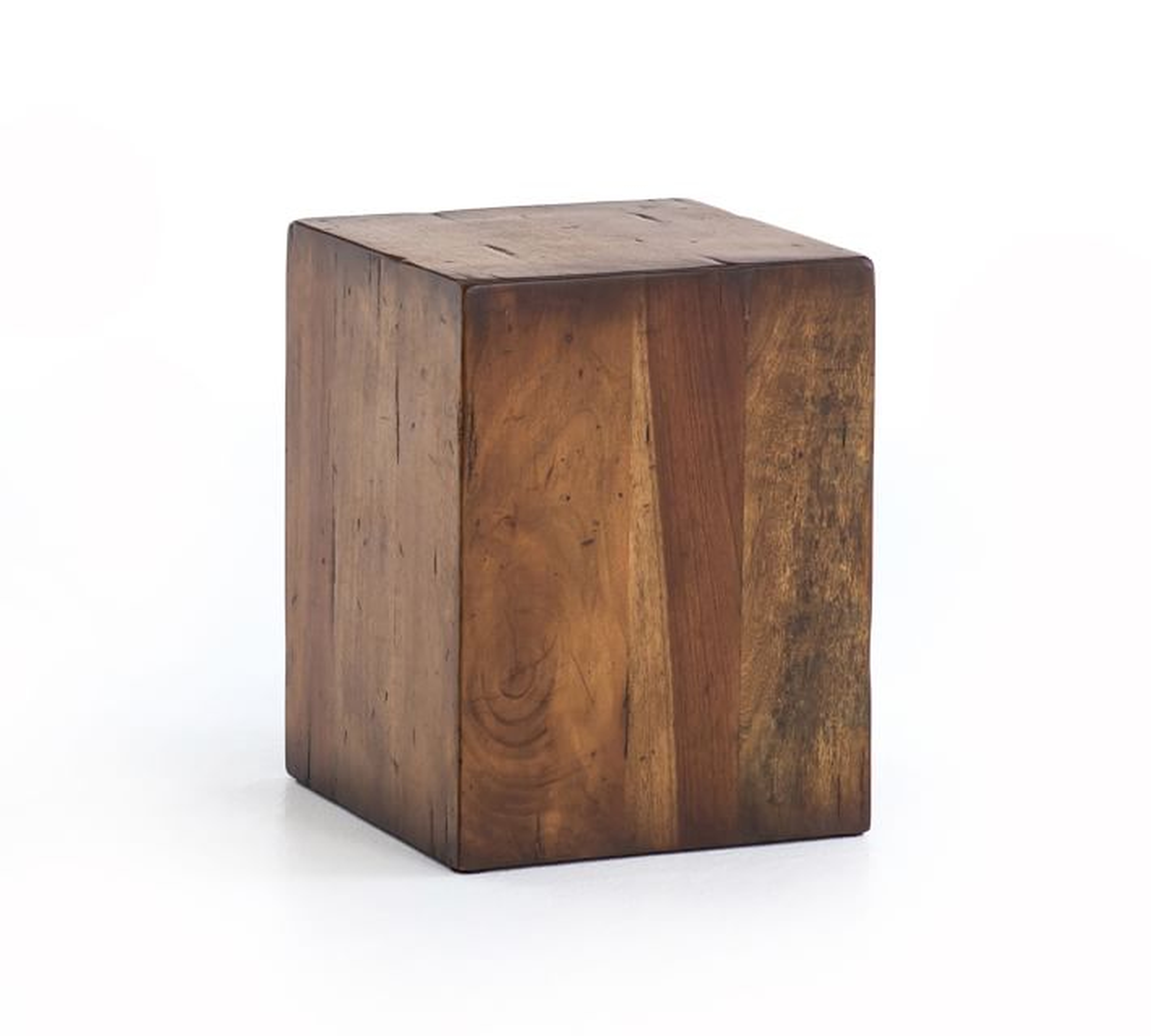 Parkview 14" Reclaimed Wood Cube End Table - Pottery Barn