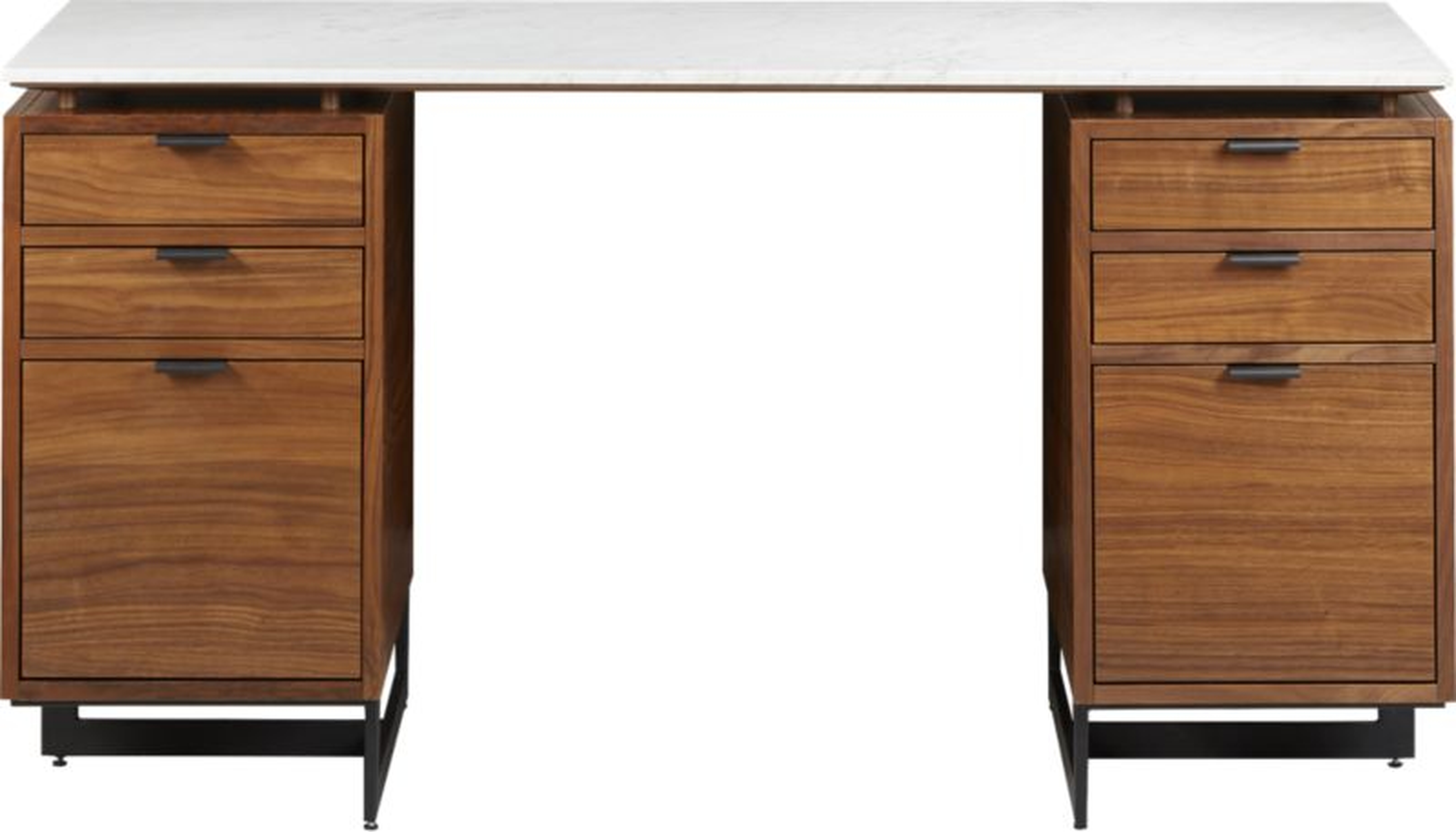 Fullerton Modular Desk with 2 Drawers - CB2