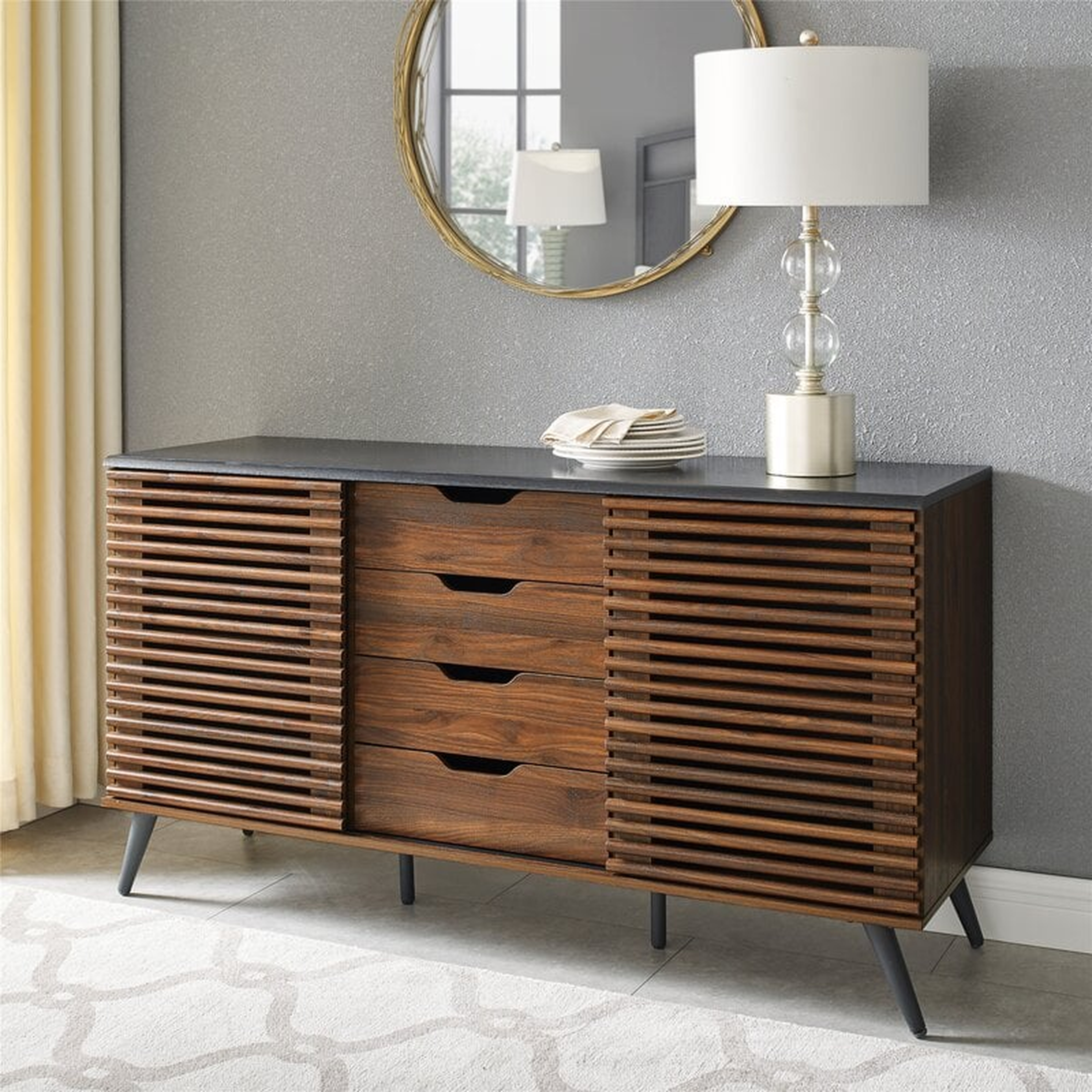 Maitre 59" Wide 4 Drawer Sideboard - Wayfair