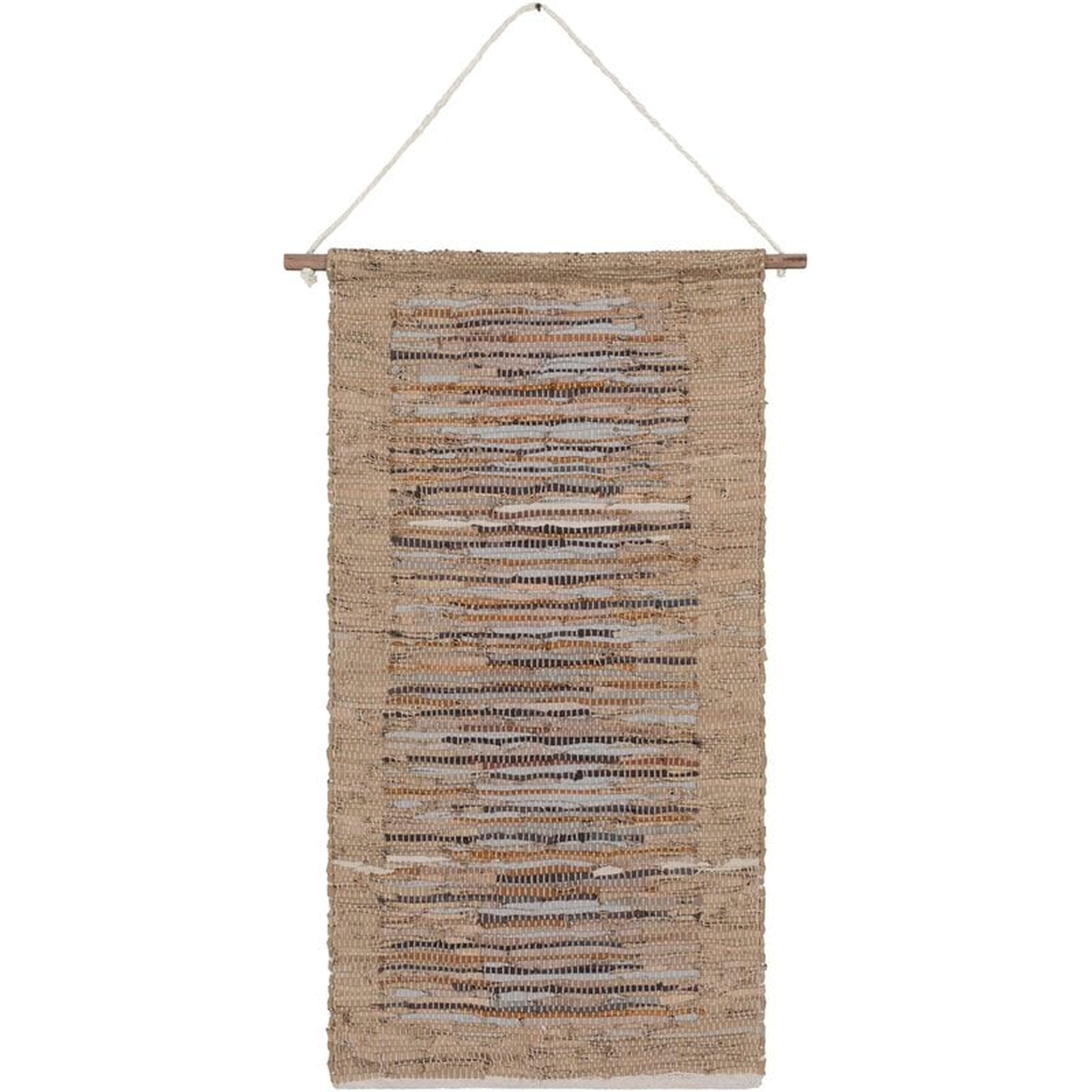 Santos Leather Wall Hanging with Hanging Accessories Included - Wayfair