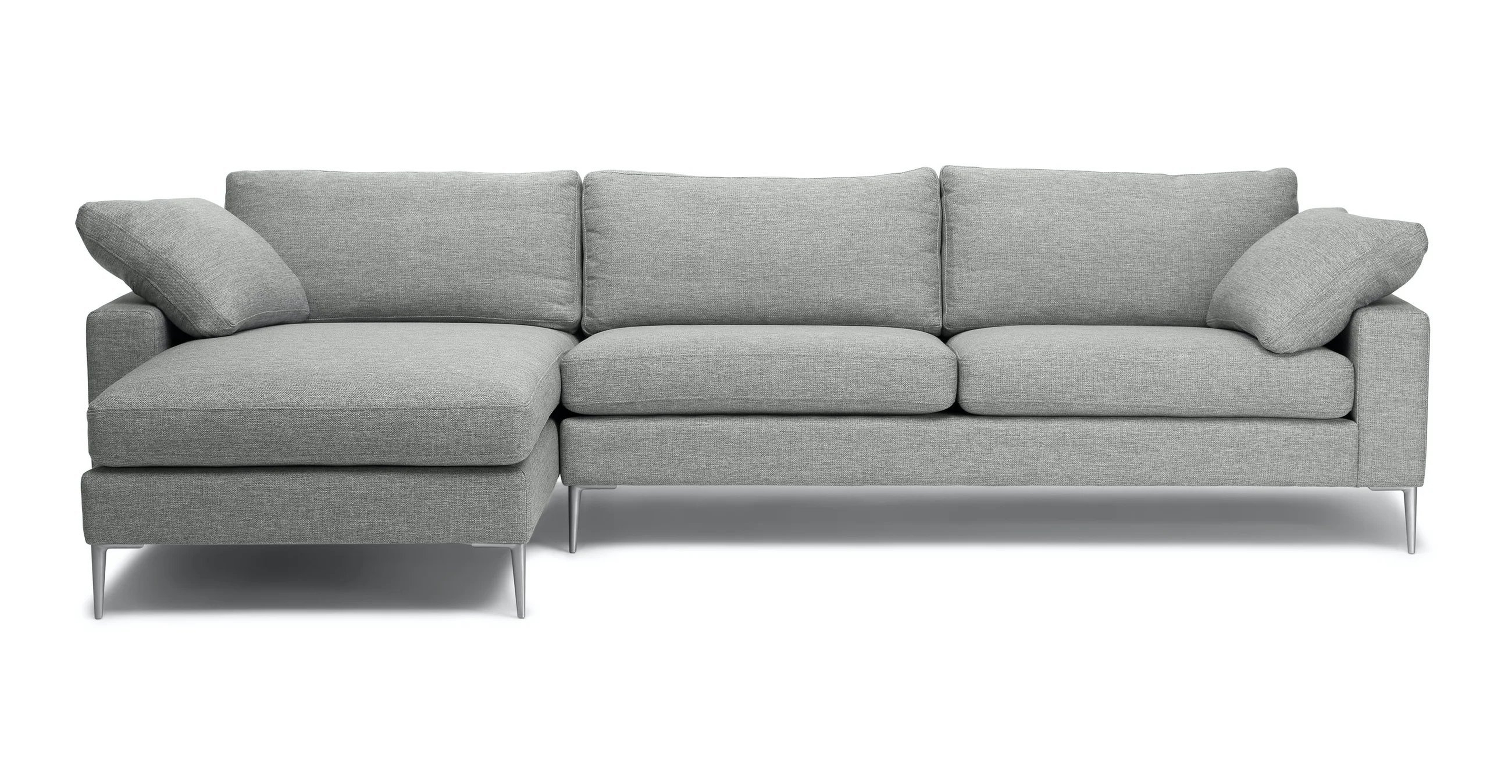Nova Winter Gray Left Sectional Sofa - Article