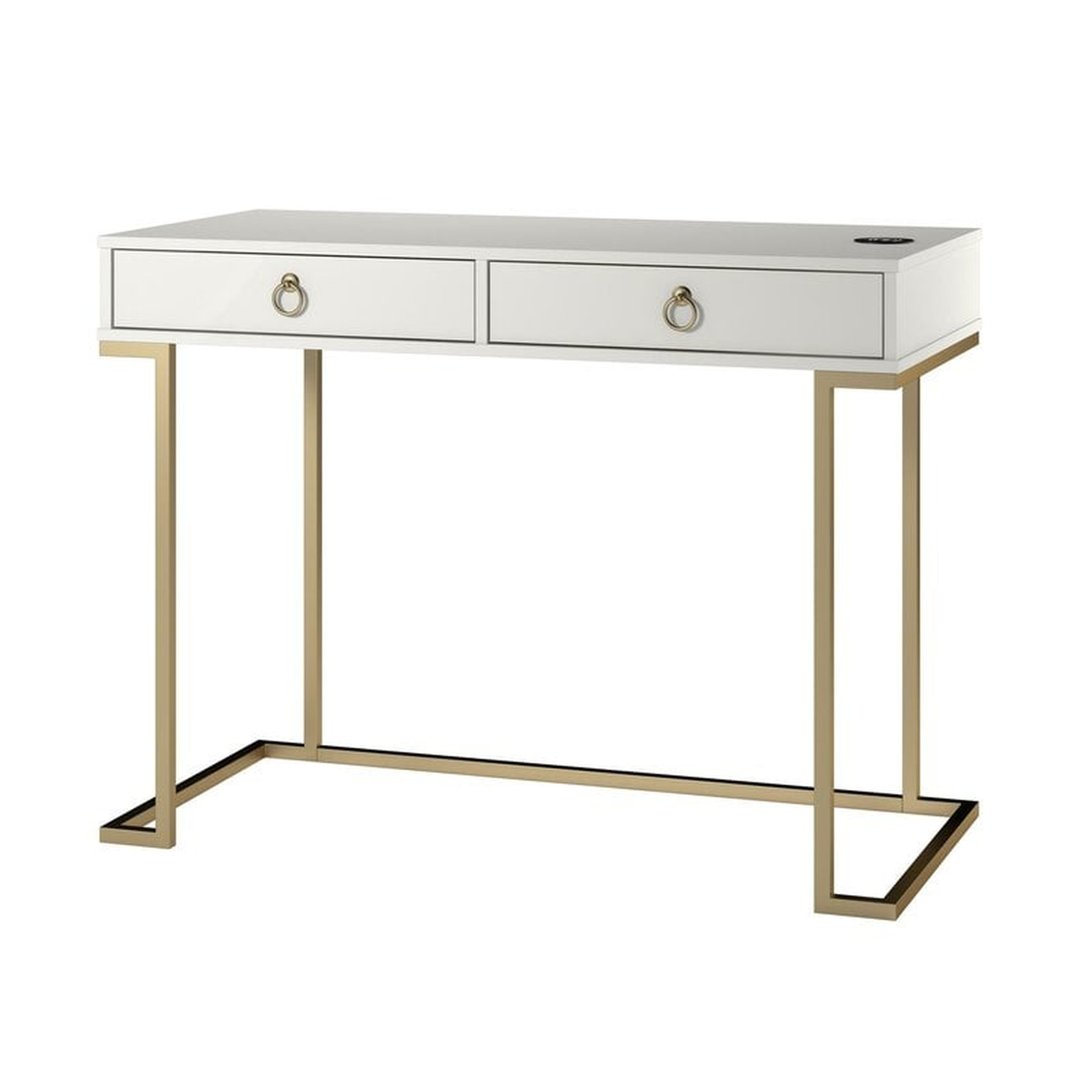 Coralie Desk, White - Wayfair