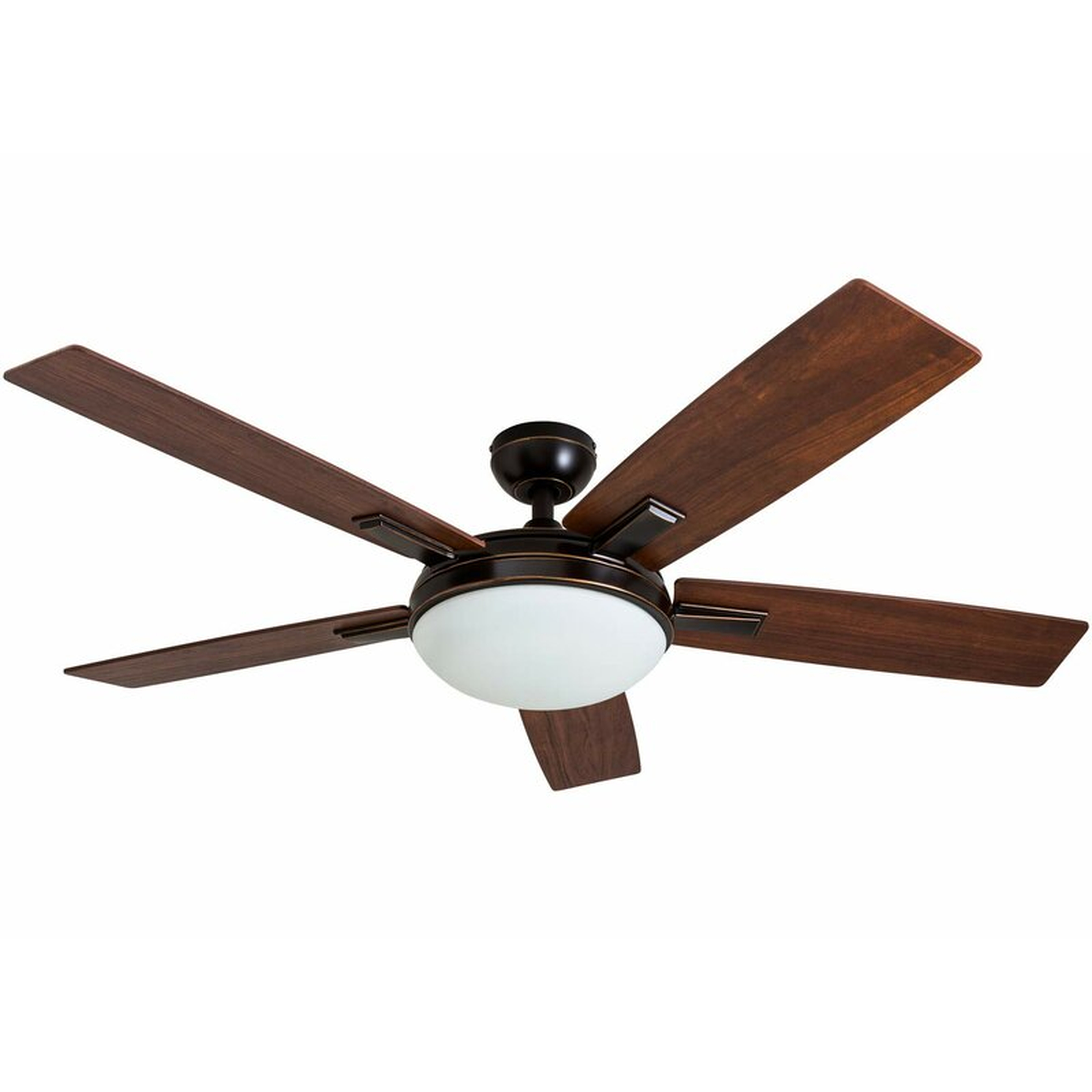 52'' Benton 5 - Blade Standard Ceiling Fan with Remote Control and Light Kit Included - Wayfair