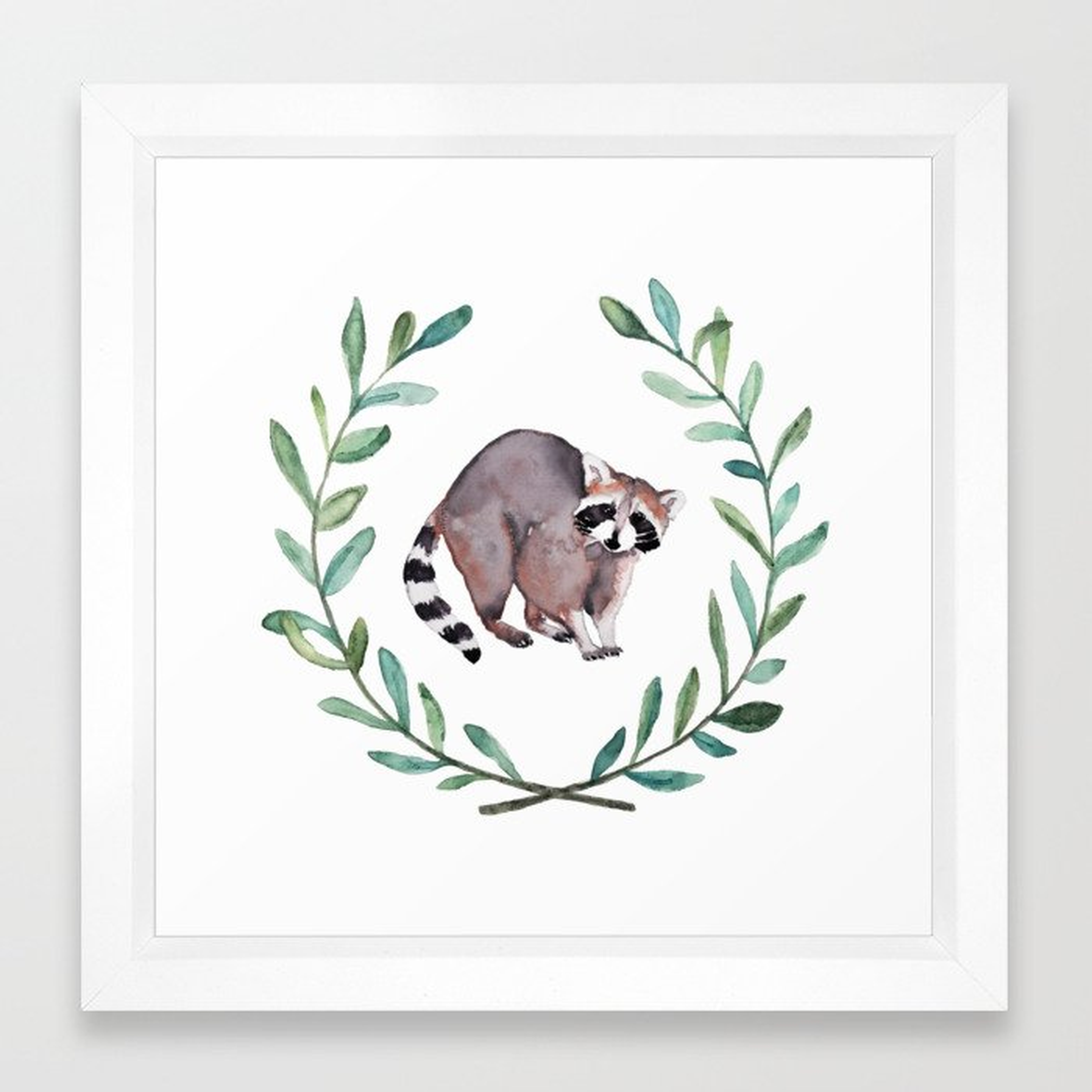 Raccoon Wreath - Society6