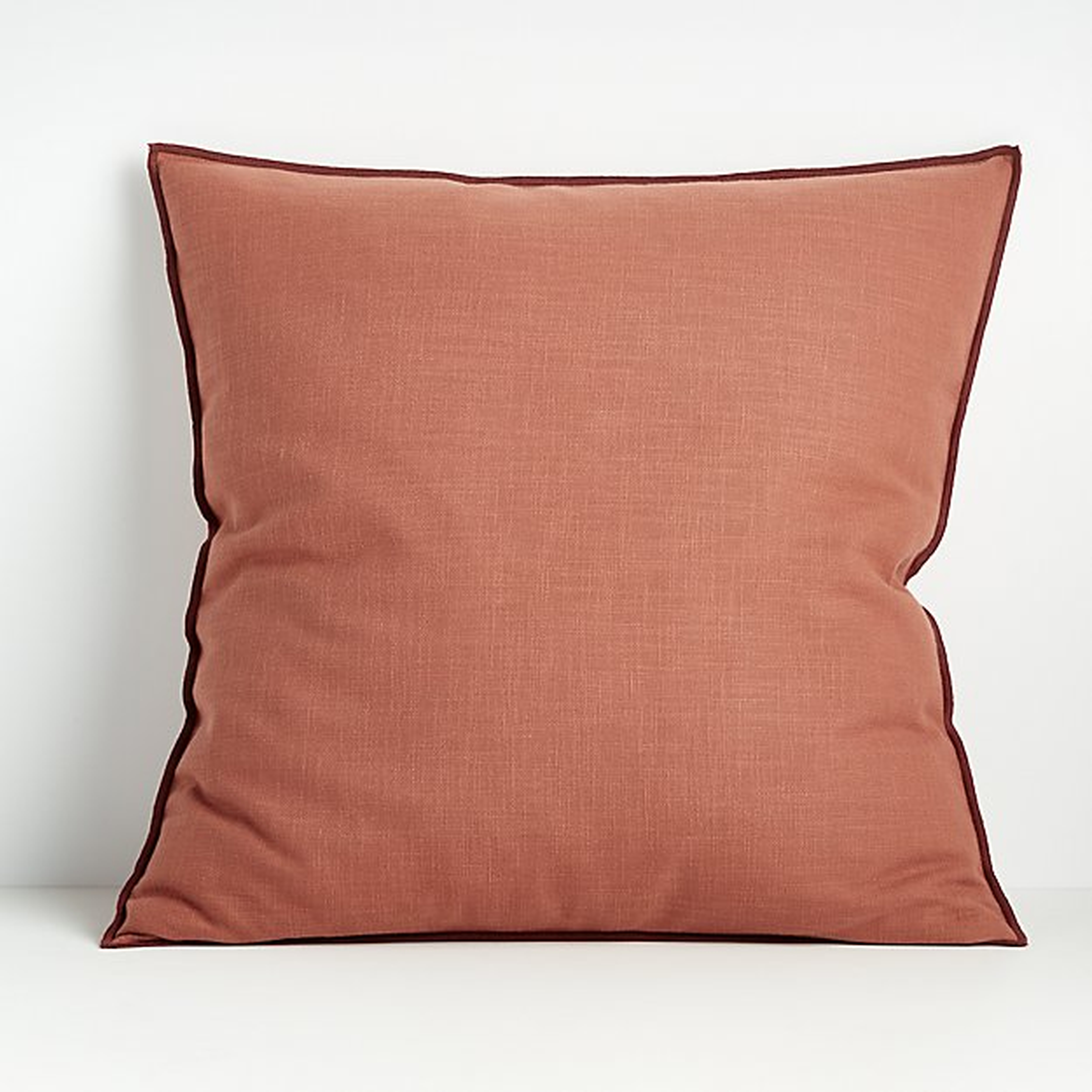 Ori Baked Clay 23? Pillow with Down-Alternative Insert - Crate and Barrel