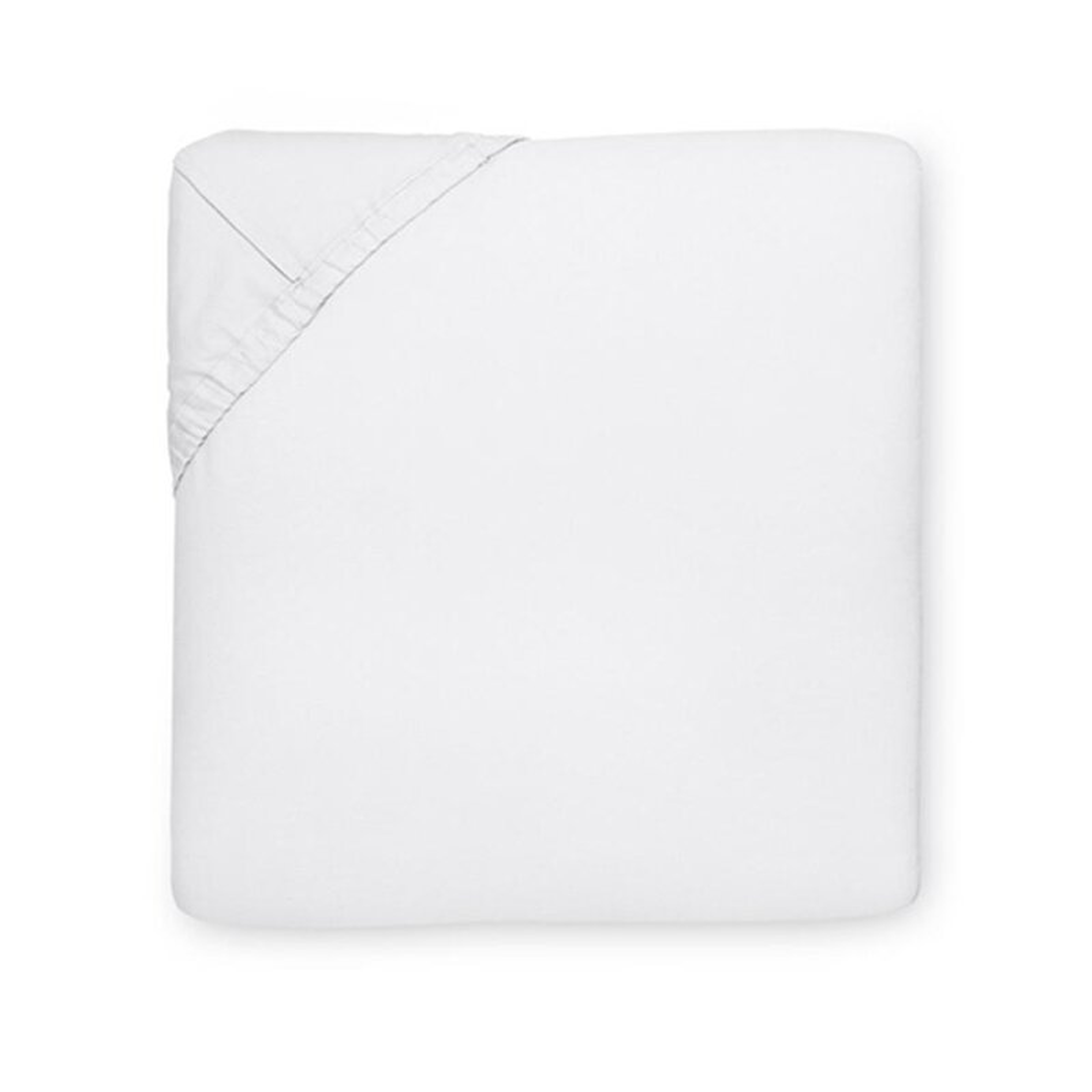 SFERRA Sereno 100% Cotton Percale Fitted Sheet Color: White - Perigold