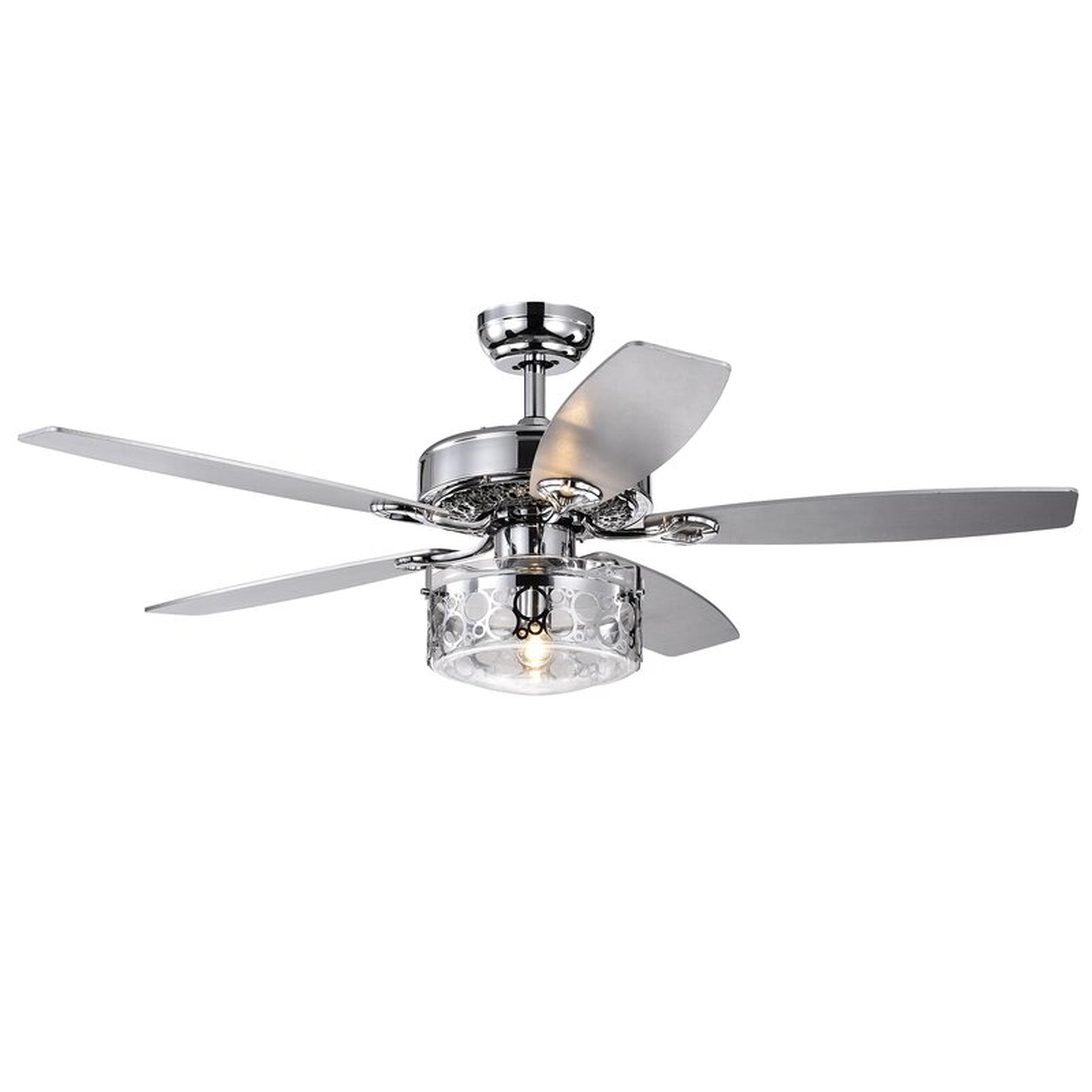 52" Beebe 5 Blade Ceiling Fan with Remote, Light Kit Included - Wayfair