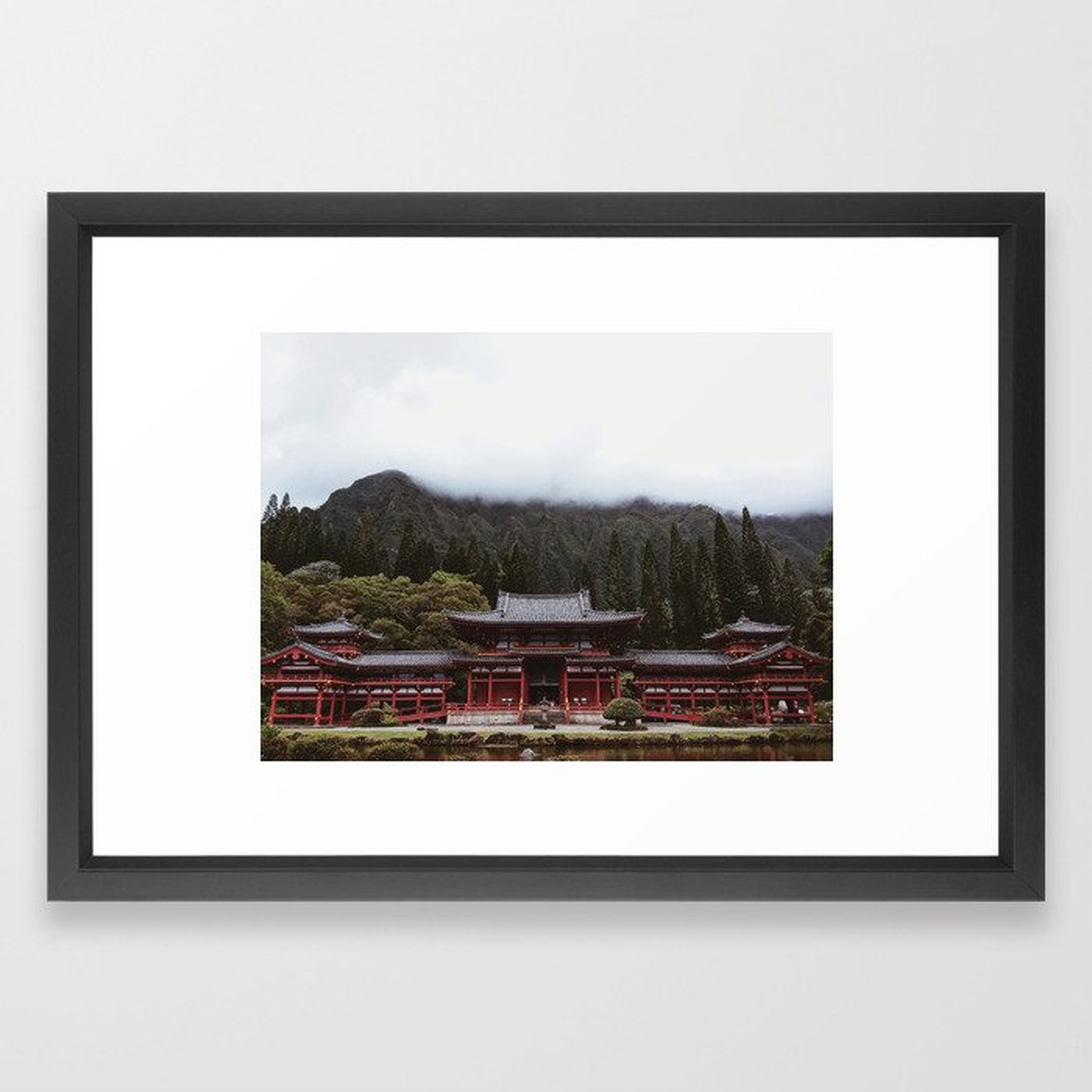 Byodo-In Temple Framed Art Print - Society6