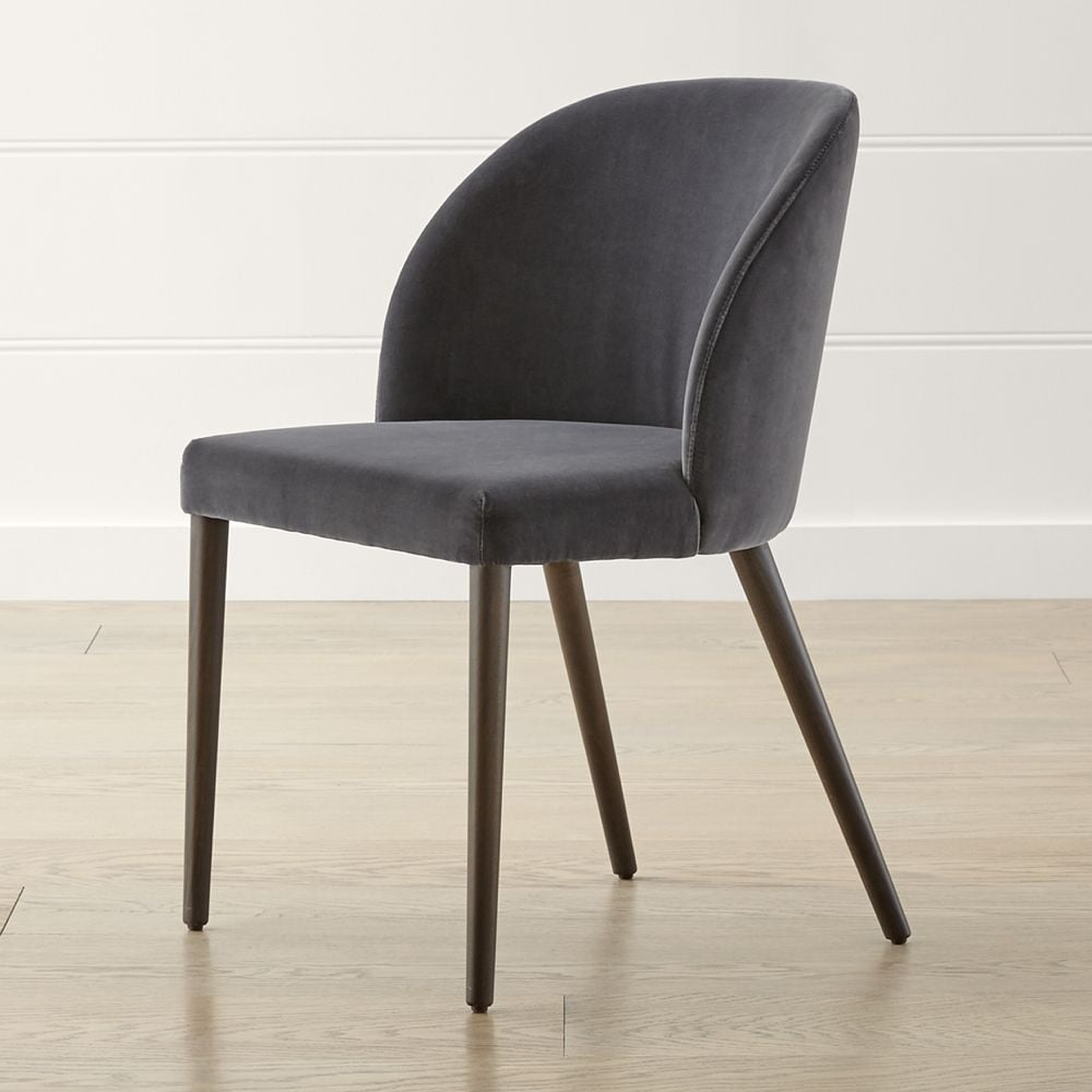 Camille Anthracite Italian Dining Chair - Crate and Barrel
