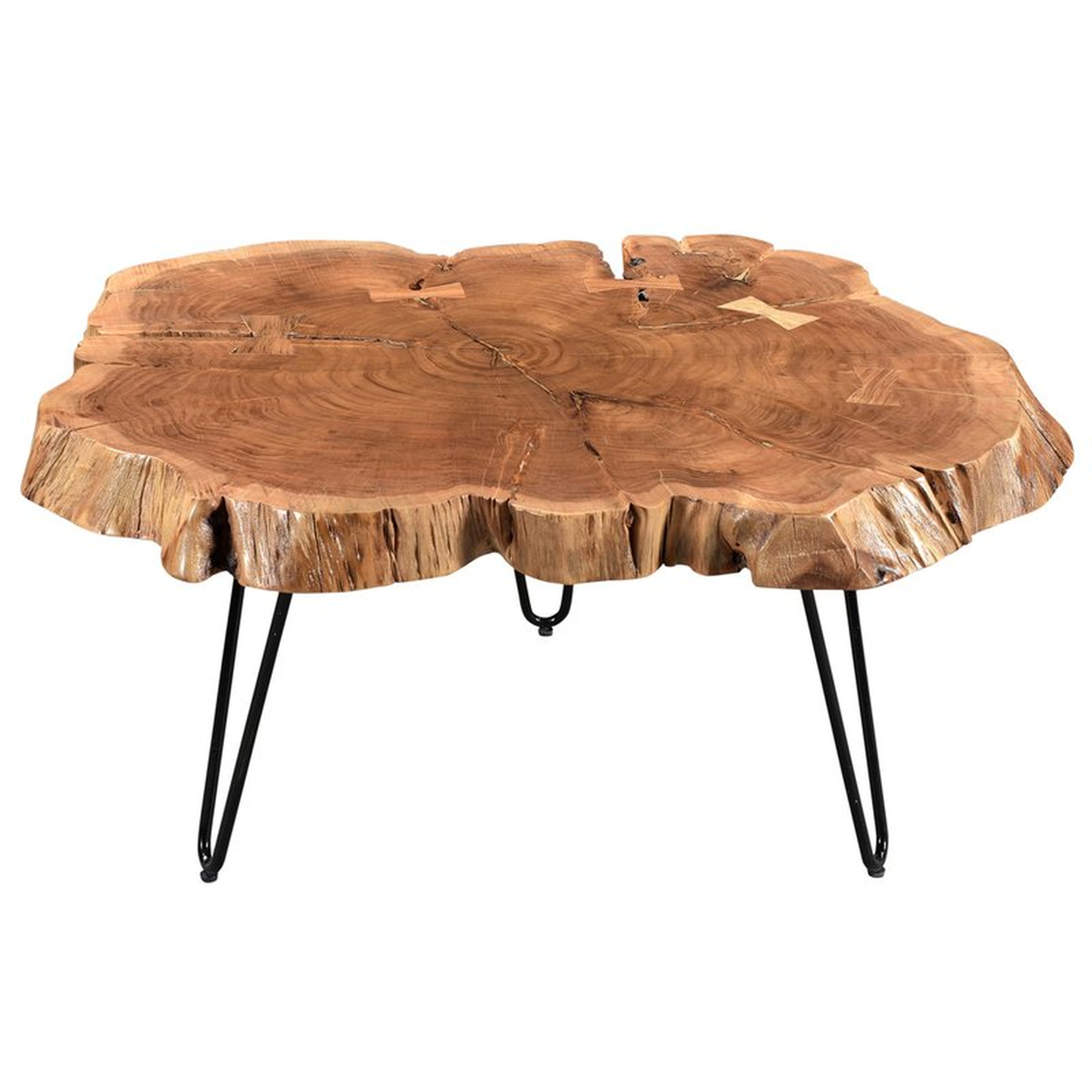 Etchison Acasia Wood Coffee Table - Wayfair