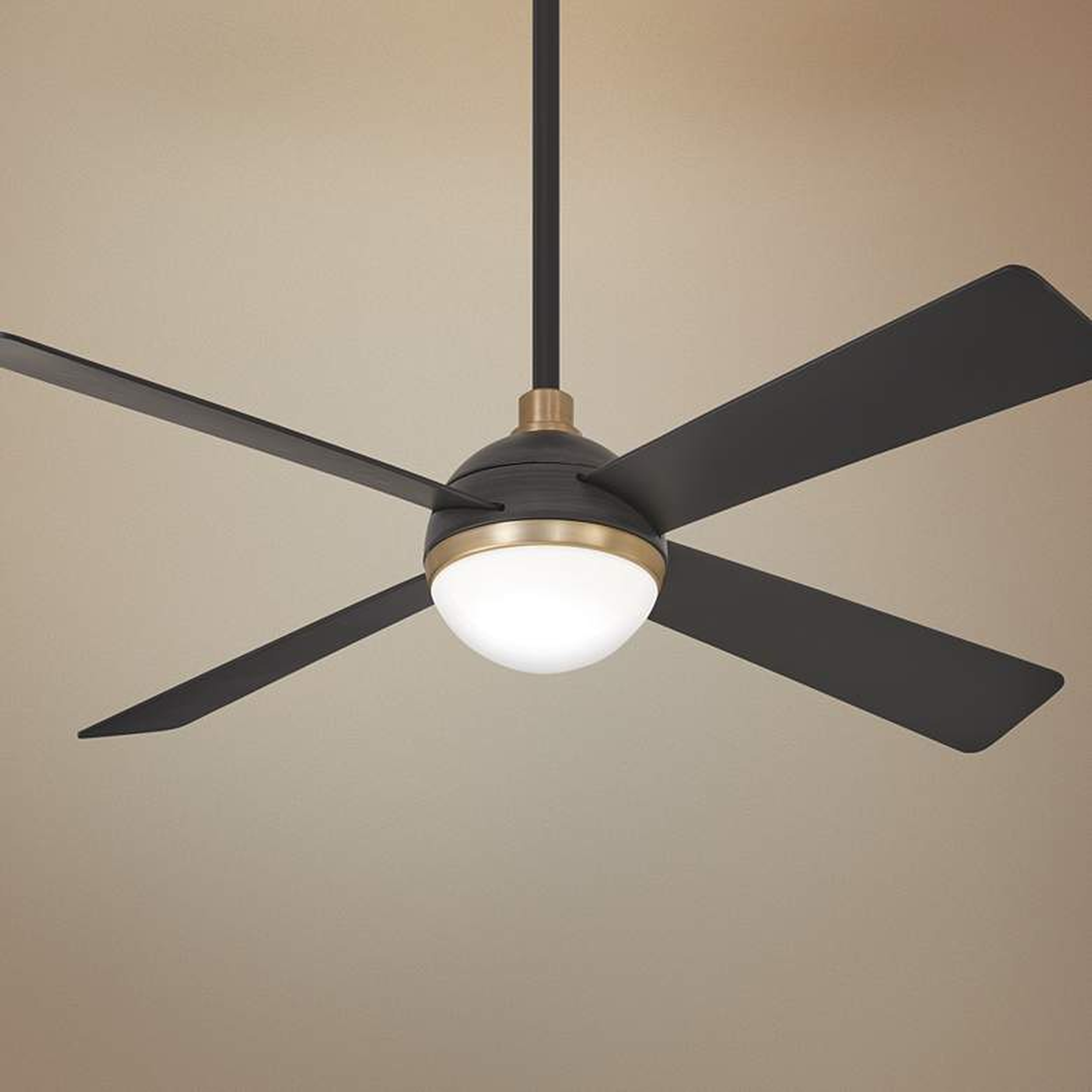 54" Minka Aire Orb Brushed Carbon LED Ceiling Fan - Lamps Plus
