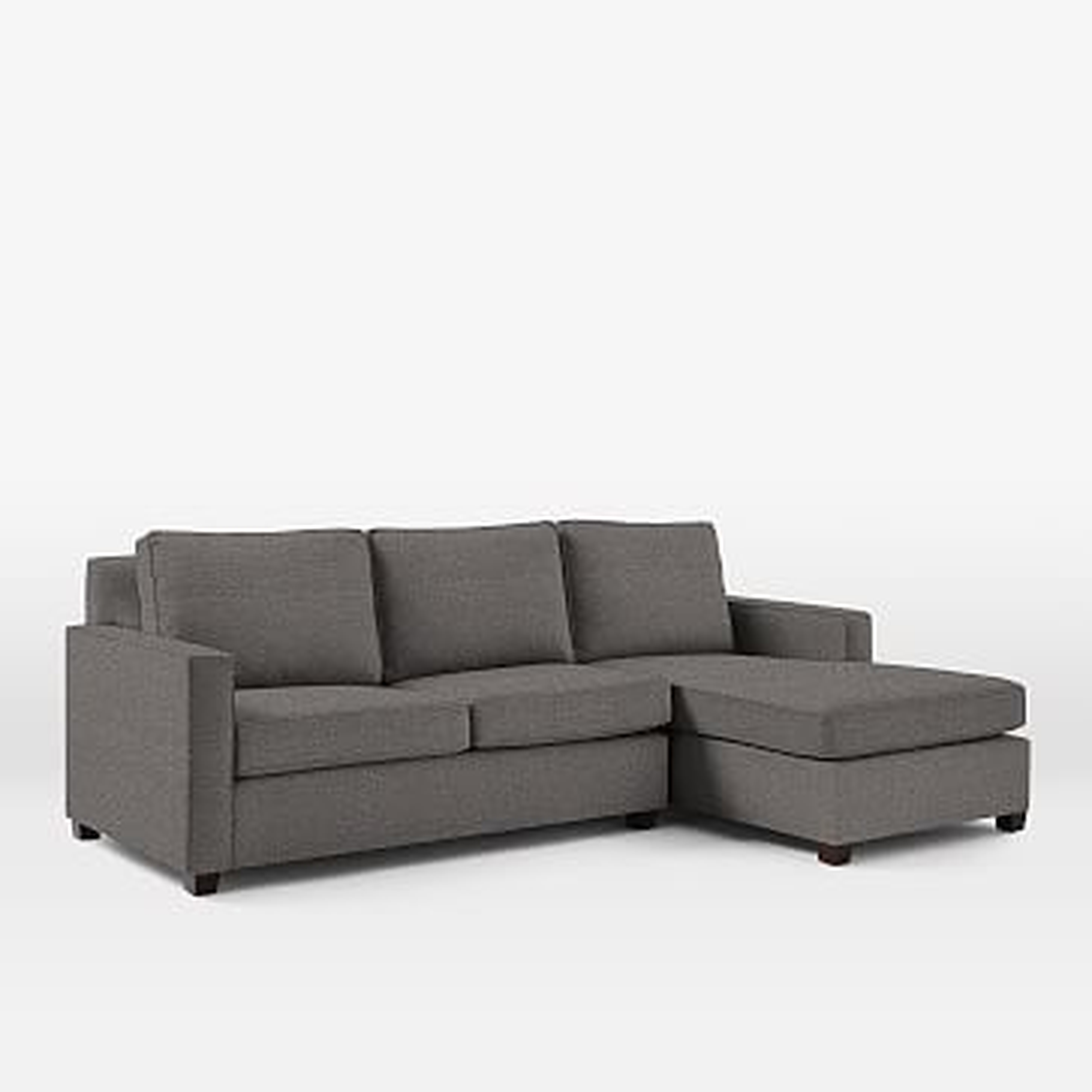 Henry Sectional Set 14: Right Arm Chaise, Left Arm Loveseat, Chenille Tweed, Slate - West Elm
