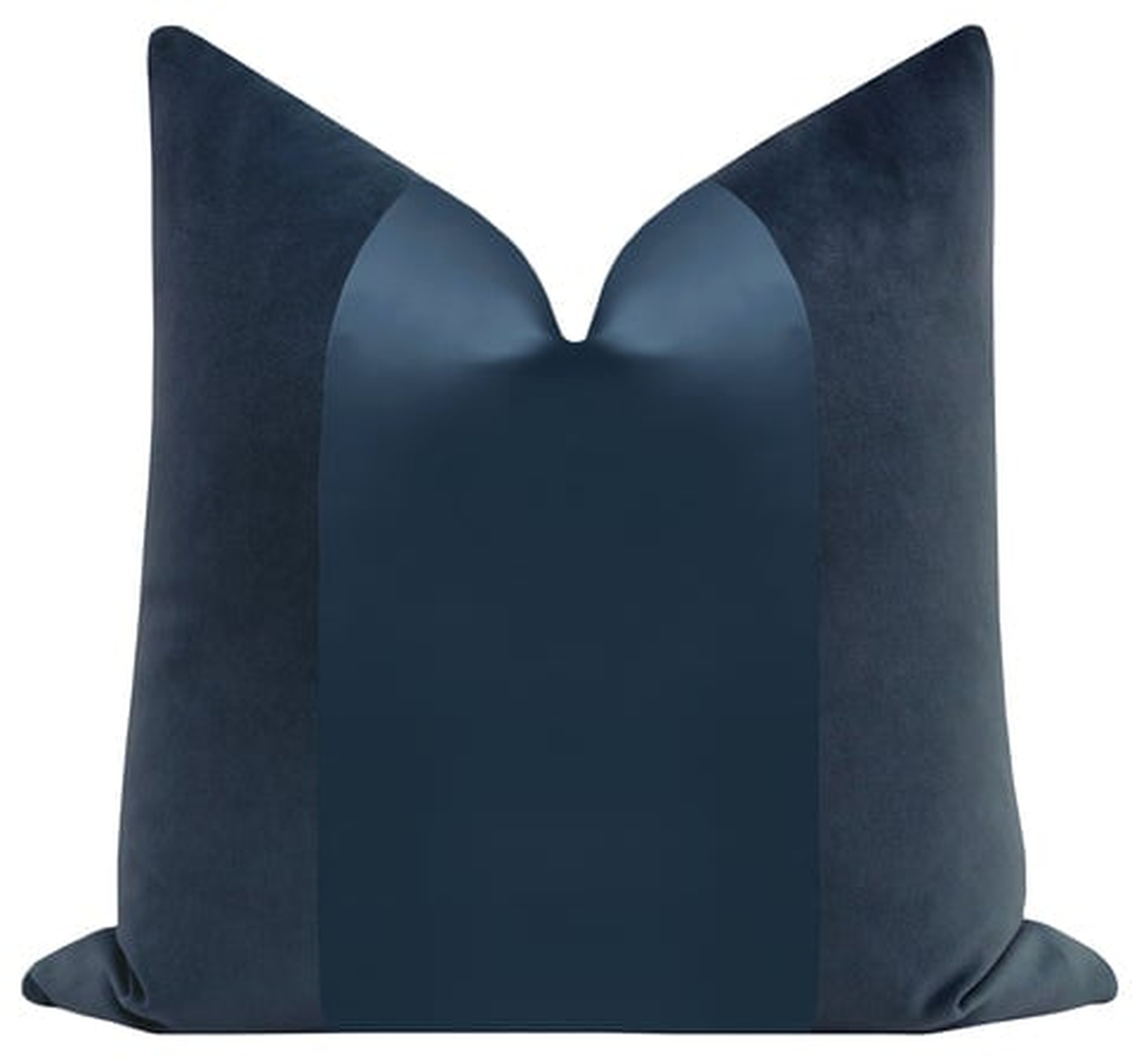PANEL Monochromatic : Society Velvet // Prussian Blue - 20" X 20" - Little Design Company