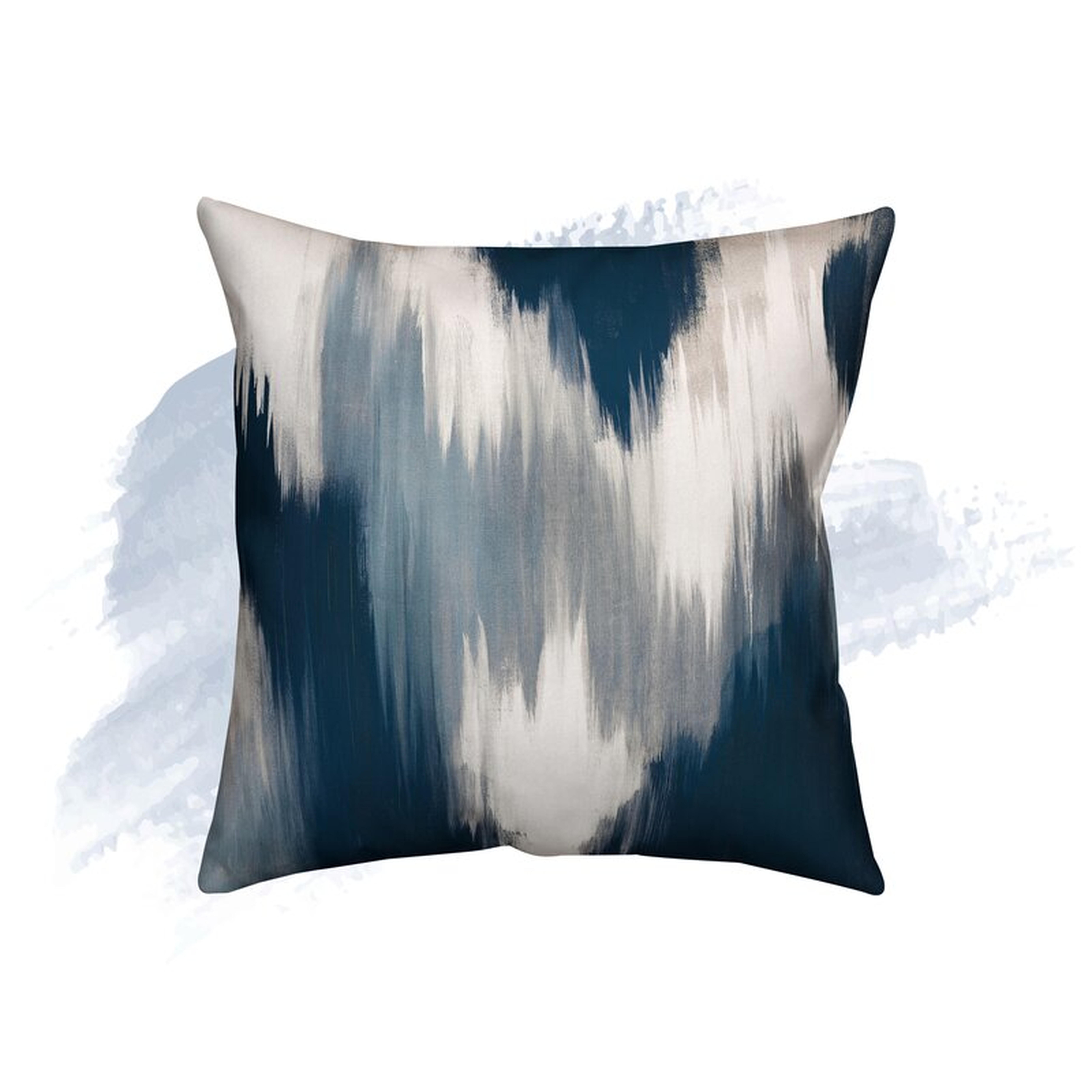 Orlando Square Pillow Cover & Insert, Blue, 18" x 18" - Wayfair