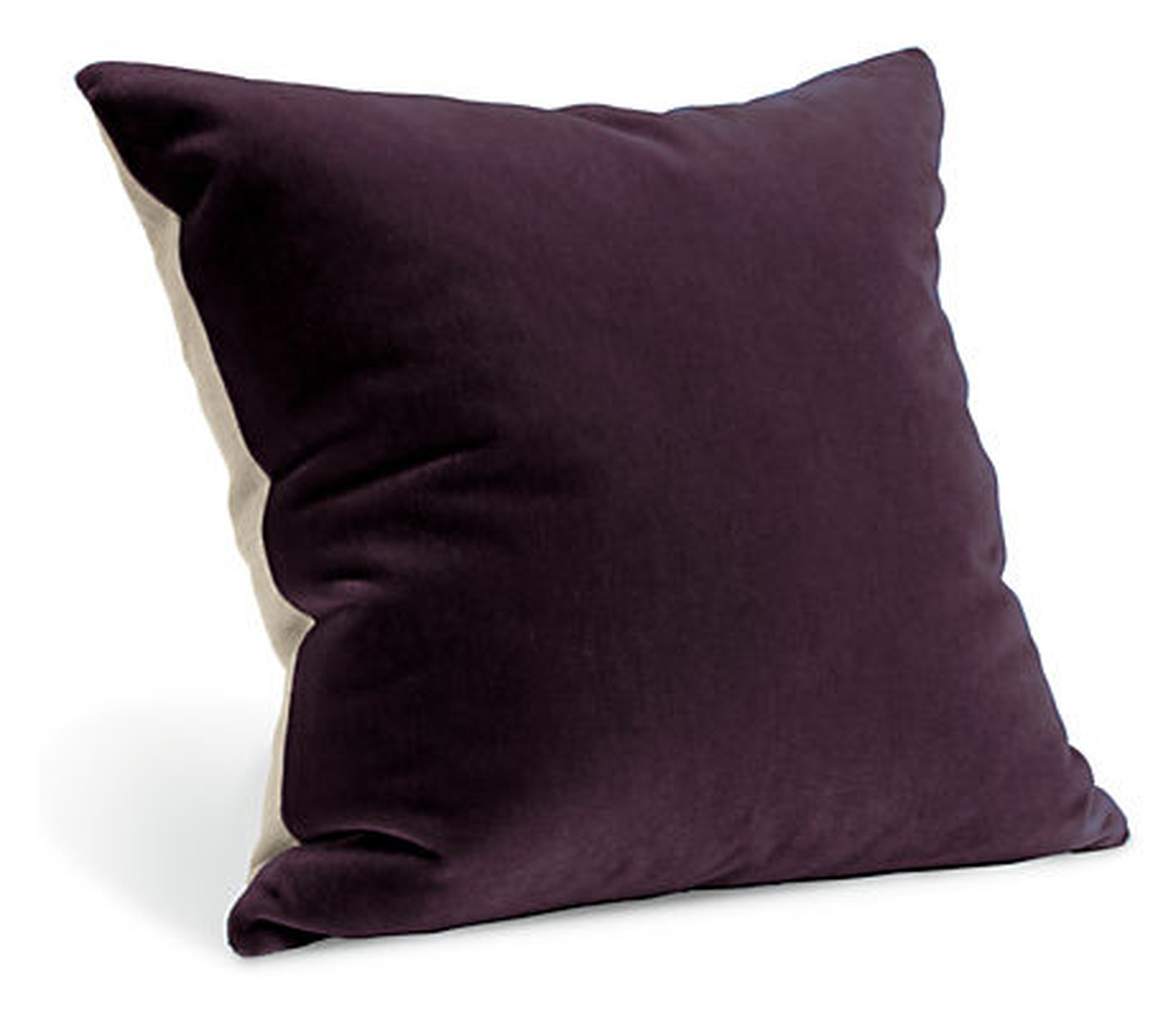 Mohair Pillow-  24x24- Aubergine- With insert - Room & Board