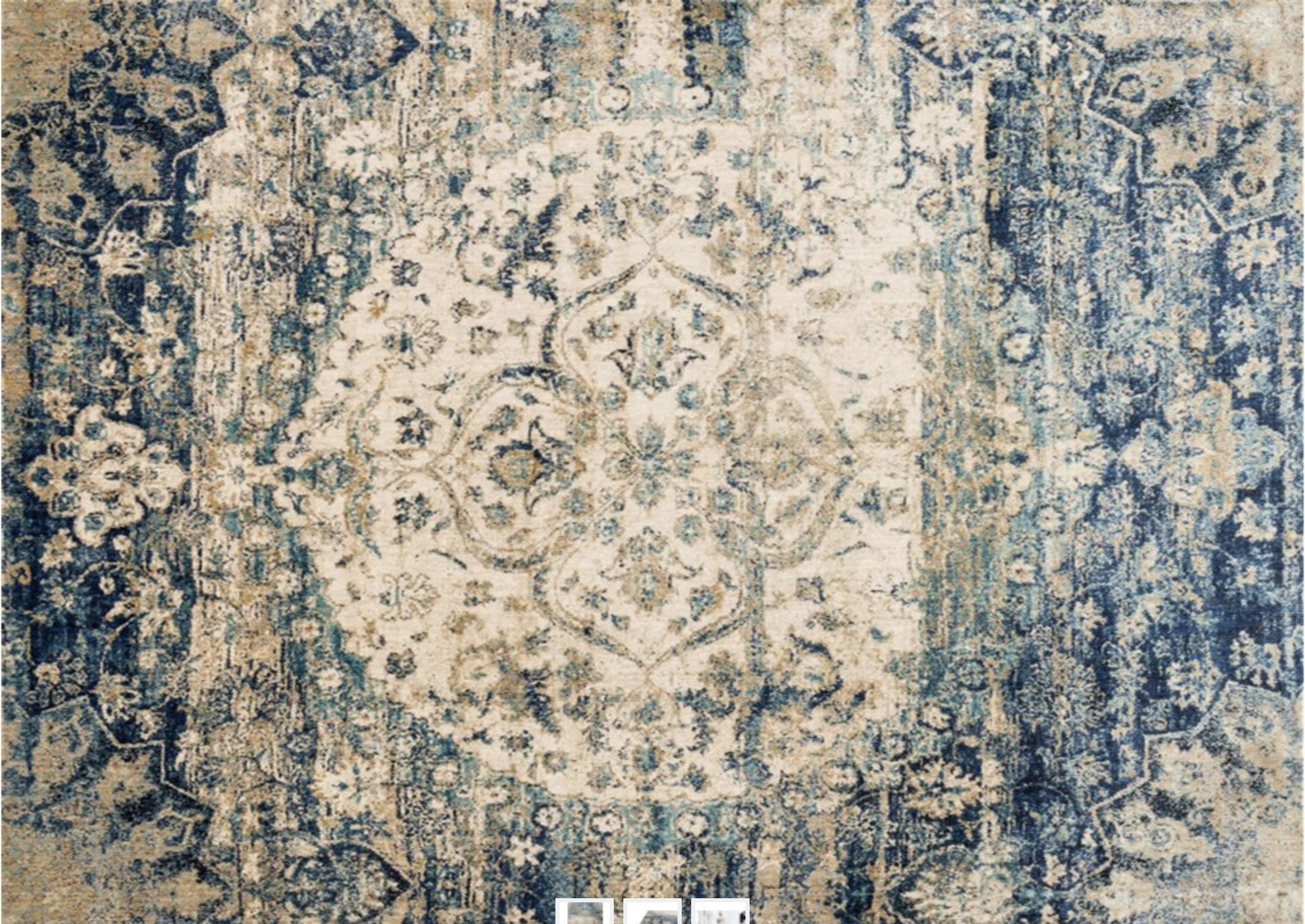 AF-06 BLUE / IVORY Rug - 7'10''x10'10'' - Loloi Rugs