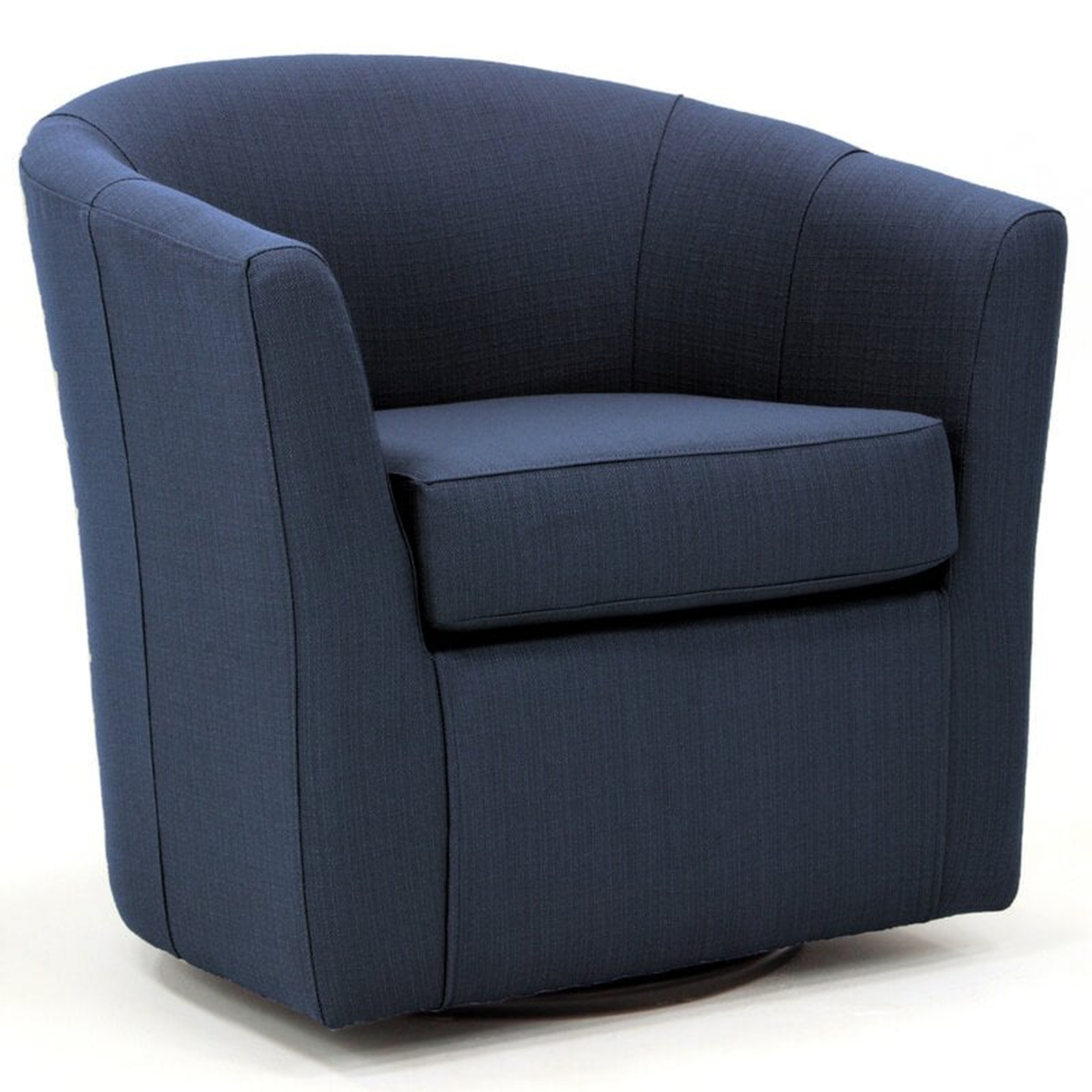 Hansell Upholstered Swivel Barrel Chair - Wayfair