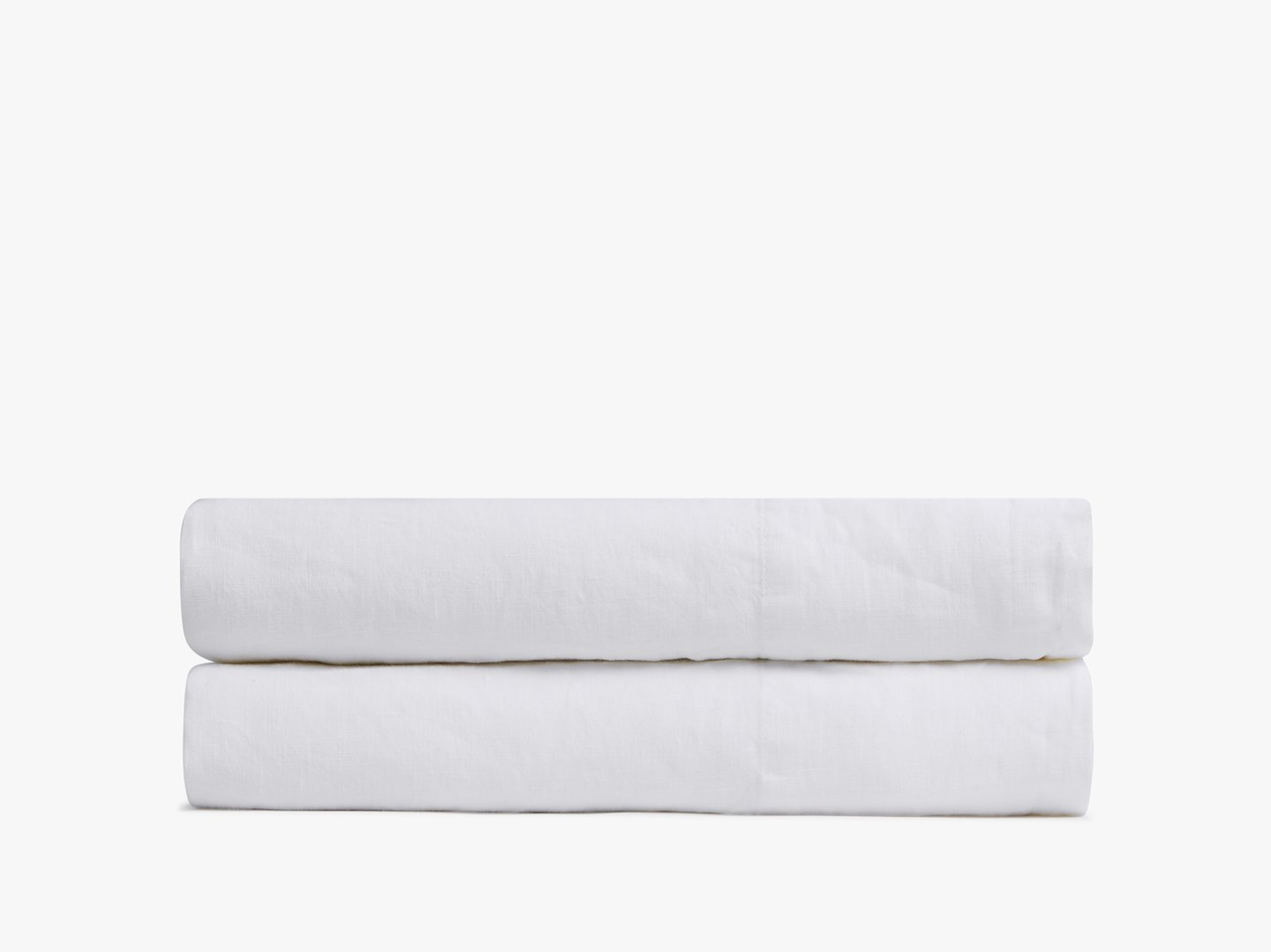 Linen Fitted Sheet, King, White - Parachute