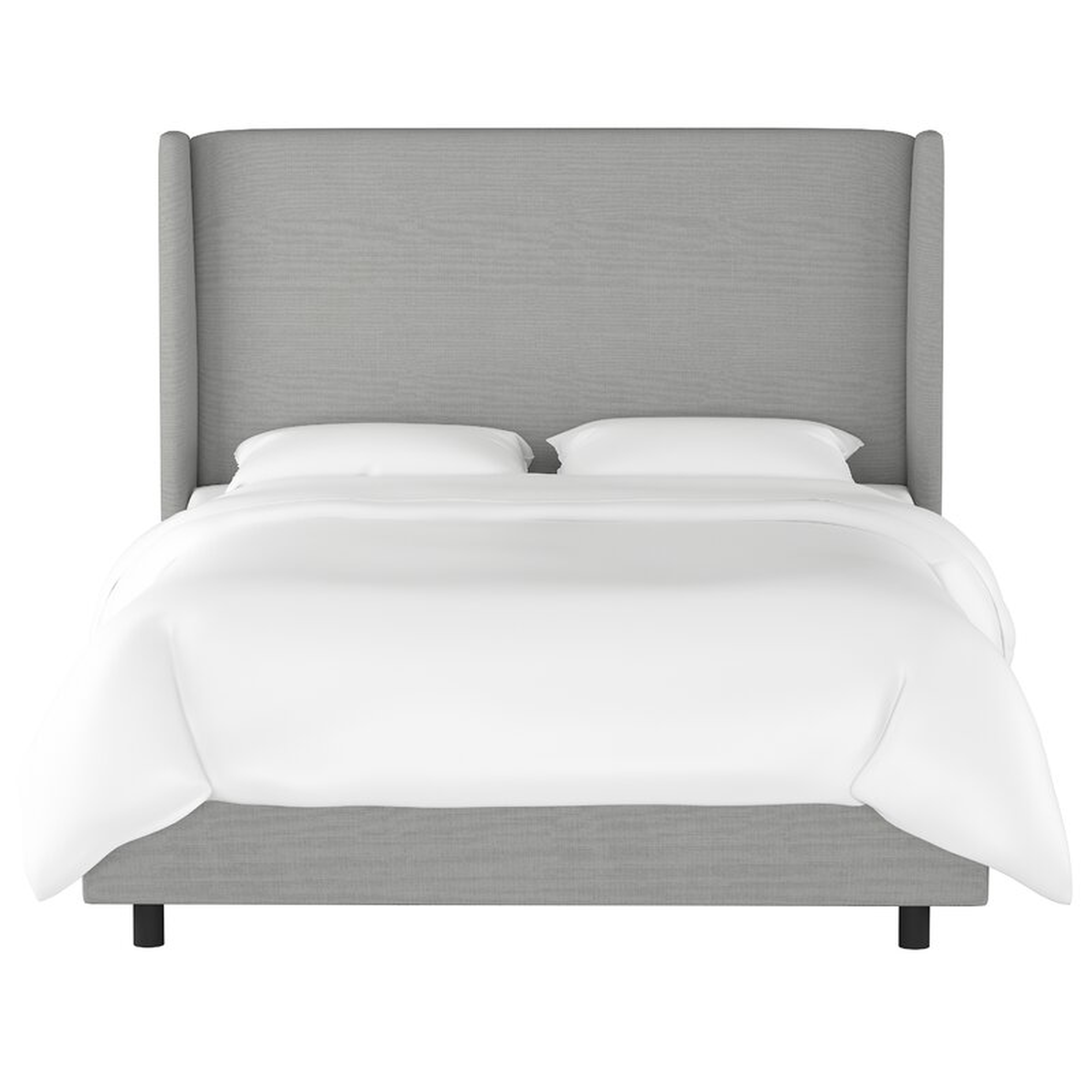 Alrai Upholstered Standard Bed / Gray / Queen - Wayfair