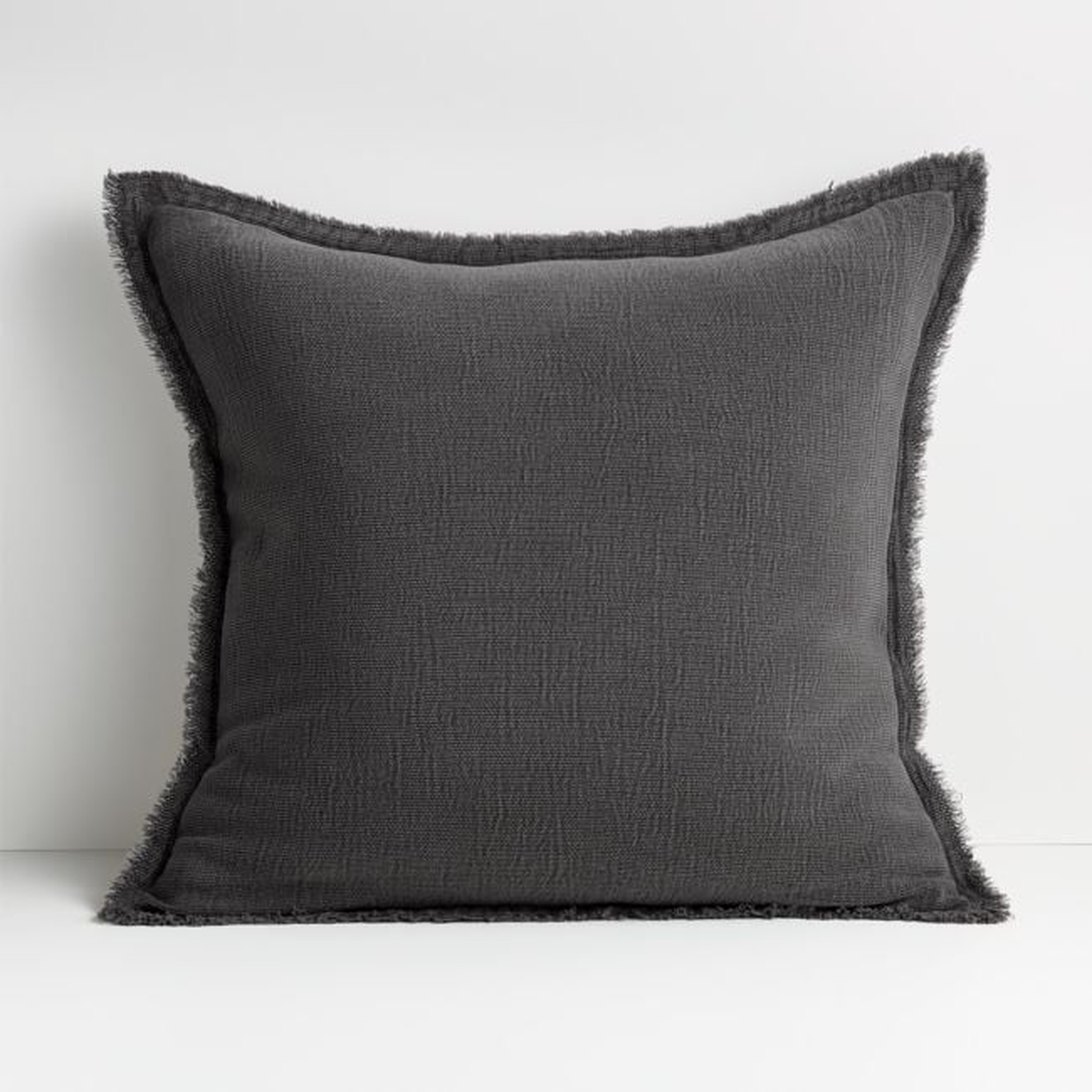 Olind 23" Grey Pillow Cover - Crate and Barrel