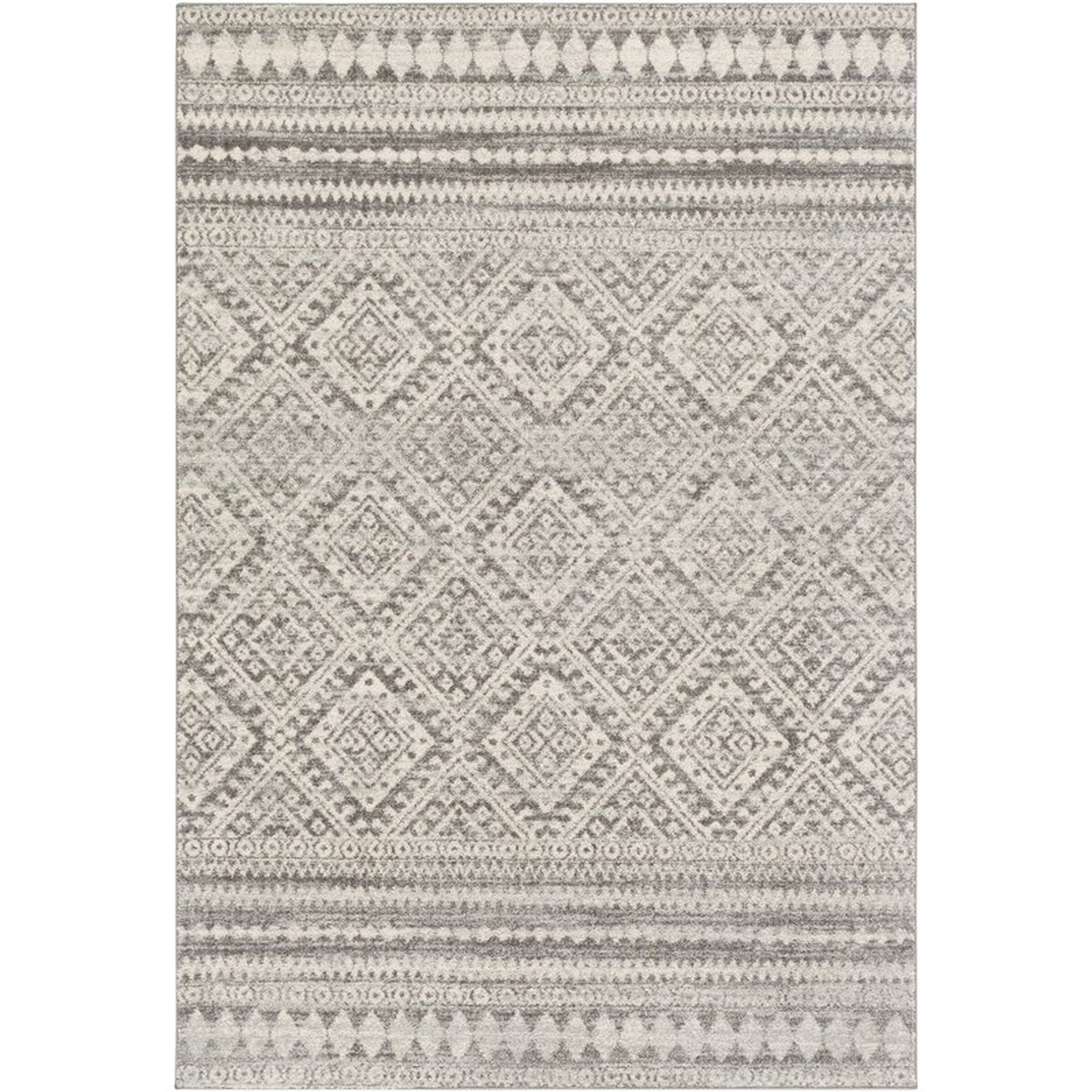 Kreutzer Gray/Light Gray Area Rug - Wayfair