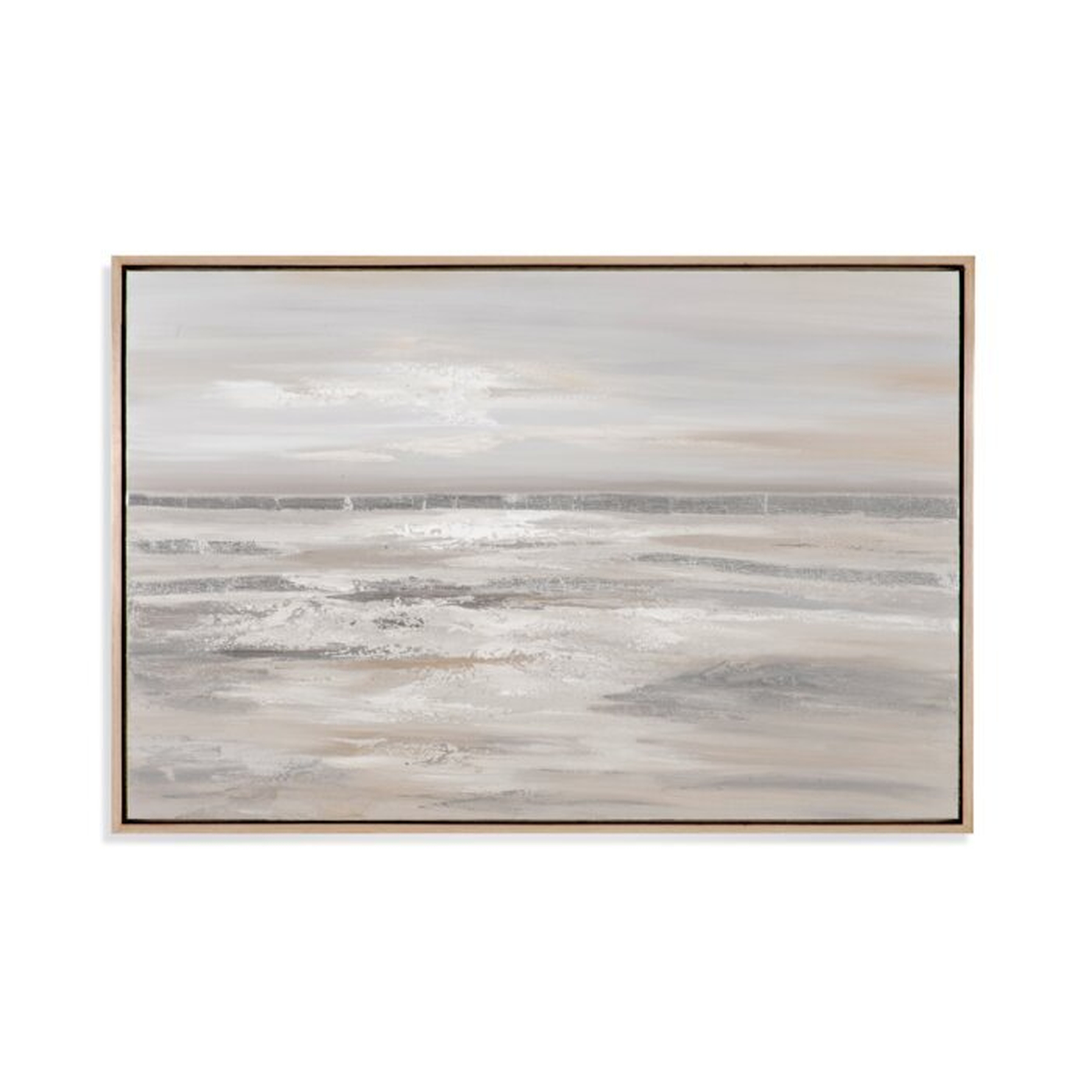 'Silver Landscape' Framed Oil Painting Print on Canvas - Wayfair
