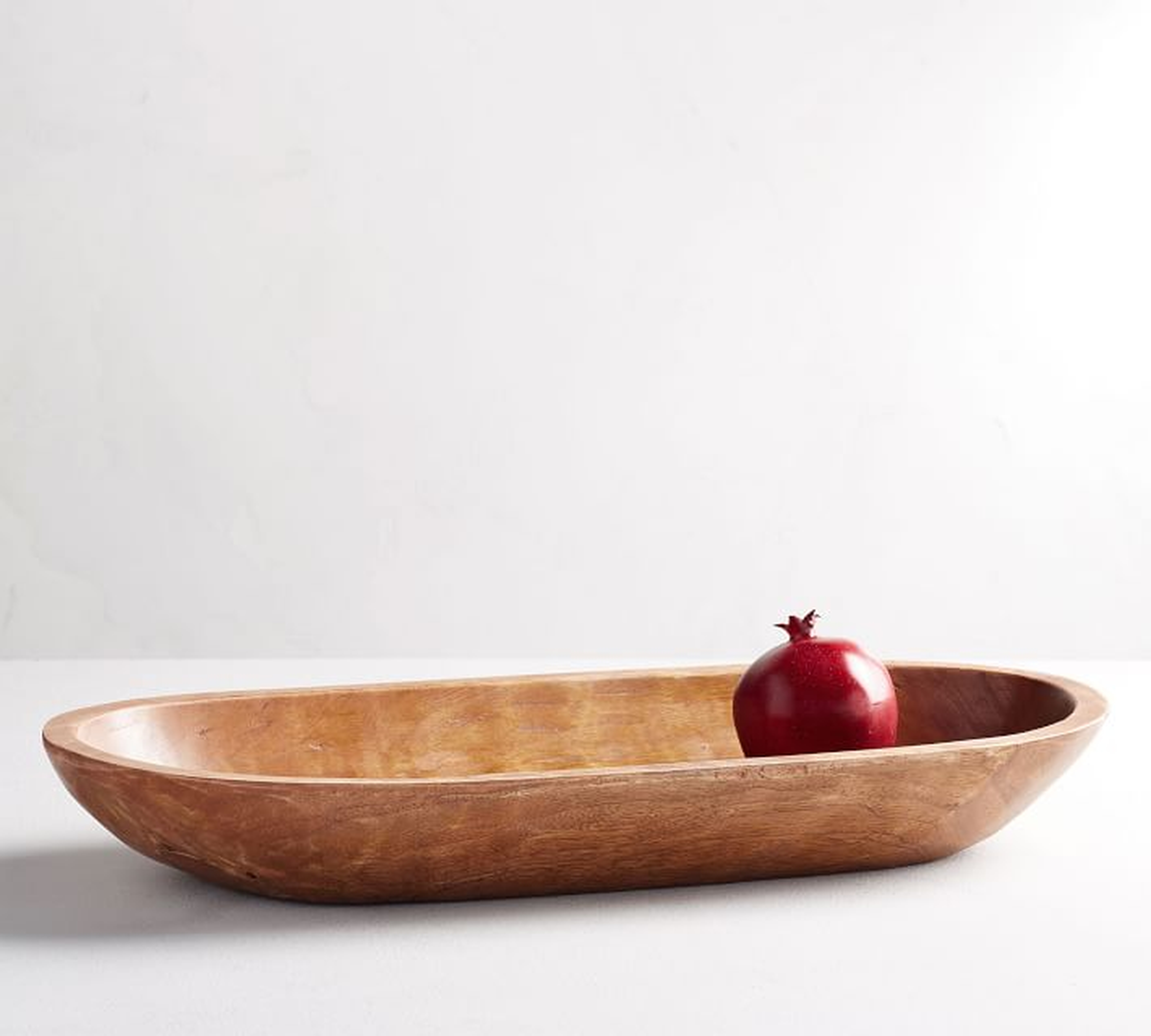 Vintage Wood Carved Oval Tray - Pottery Barn