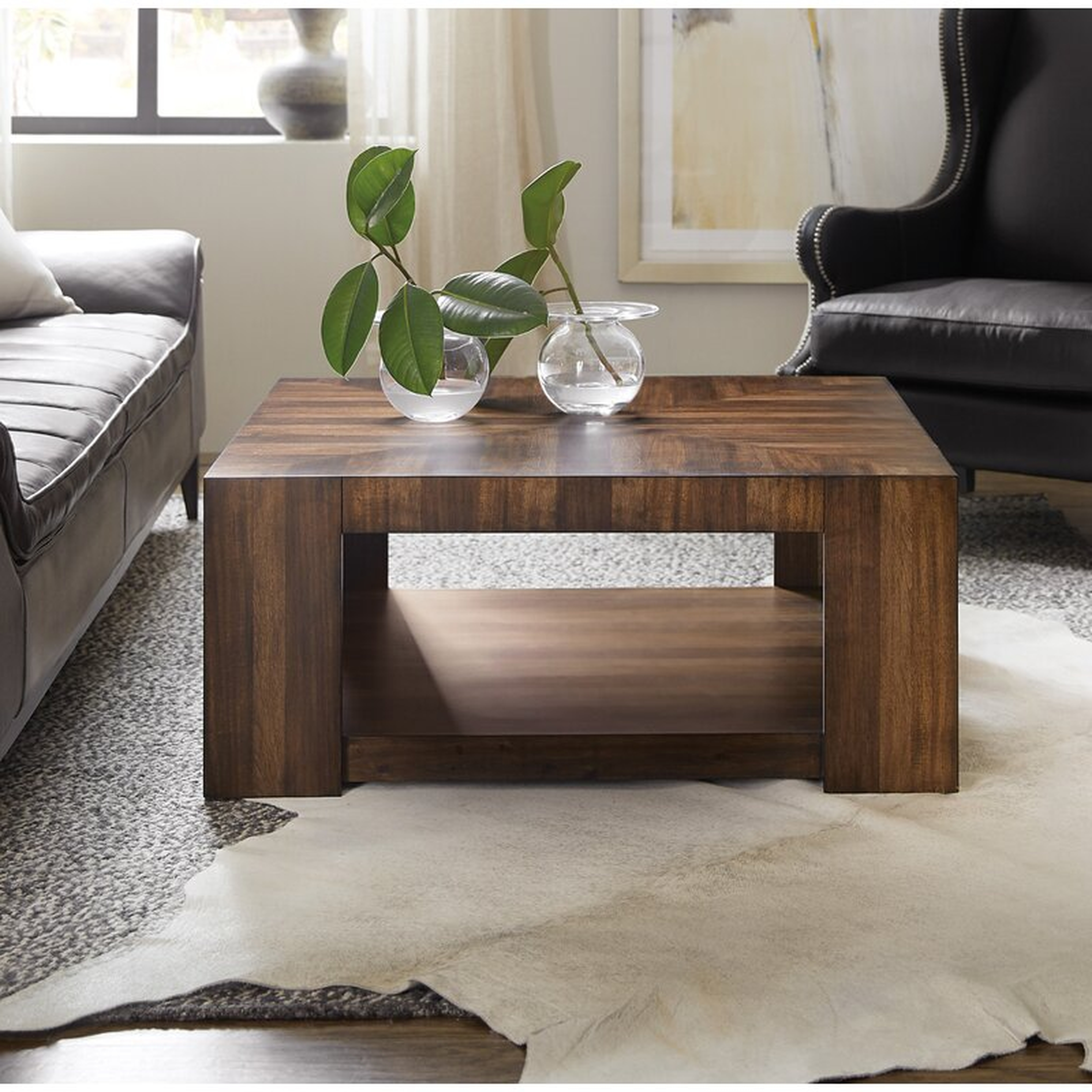 Occasional Rectangle Coffee Table with Tray Top - Wayfair