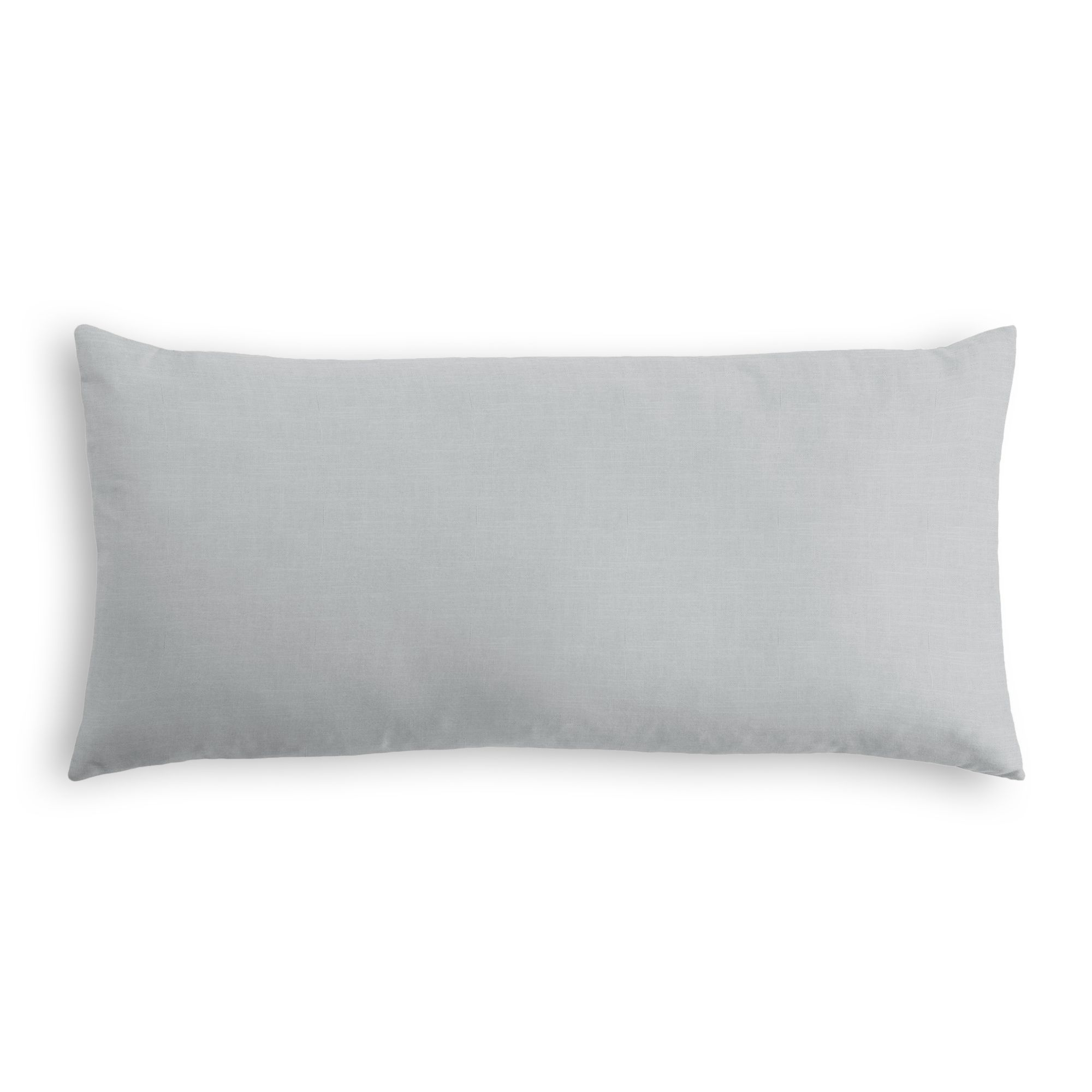 Classic Linen Lumbar Pillow, Classic Gray, 18" x 12" - Havenly Essentials