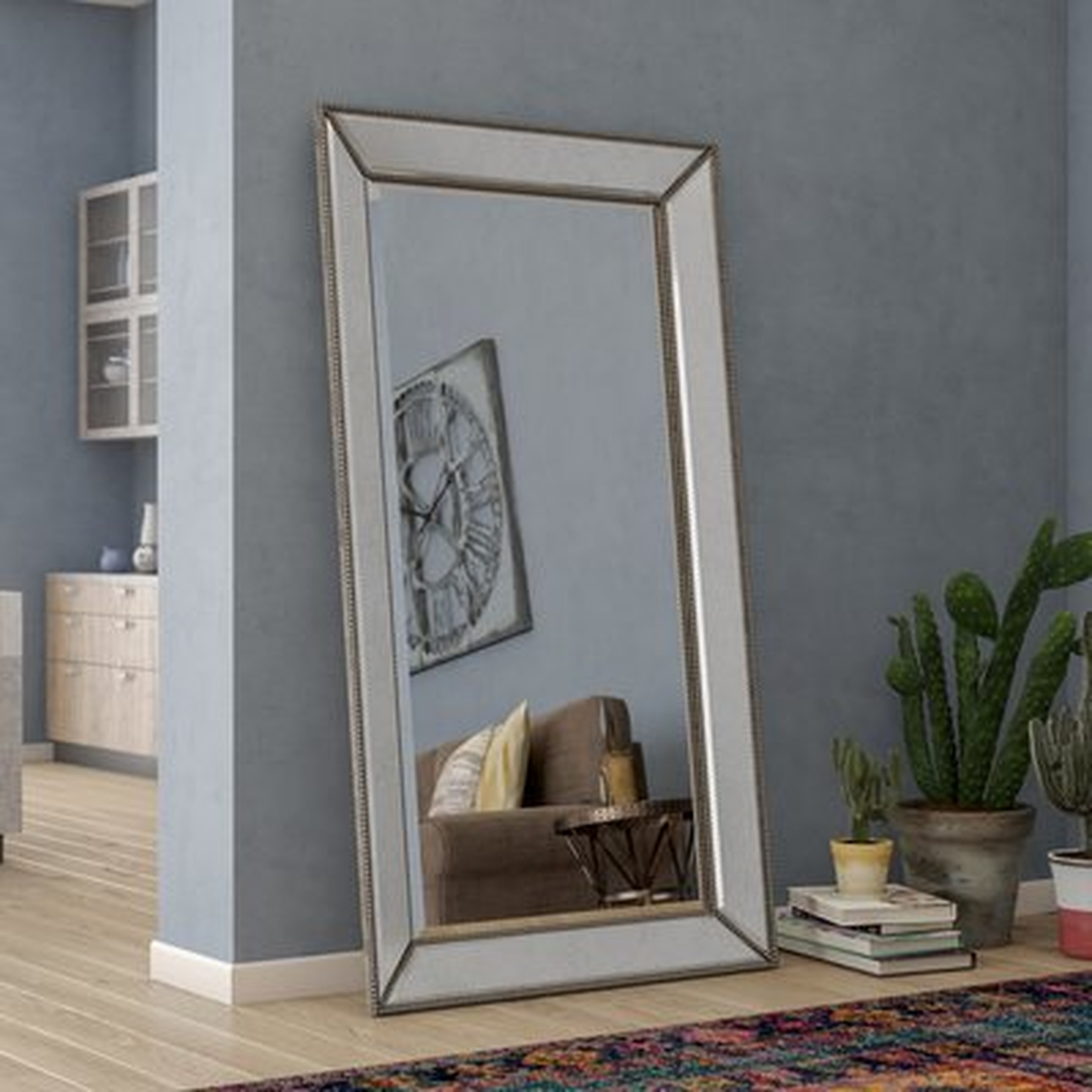 Kehl Modern & Contemporary Beveled Beaded Full Length Mirror - Wayfair