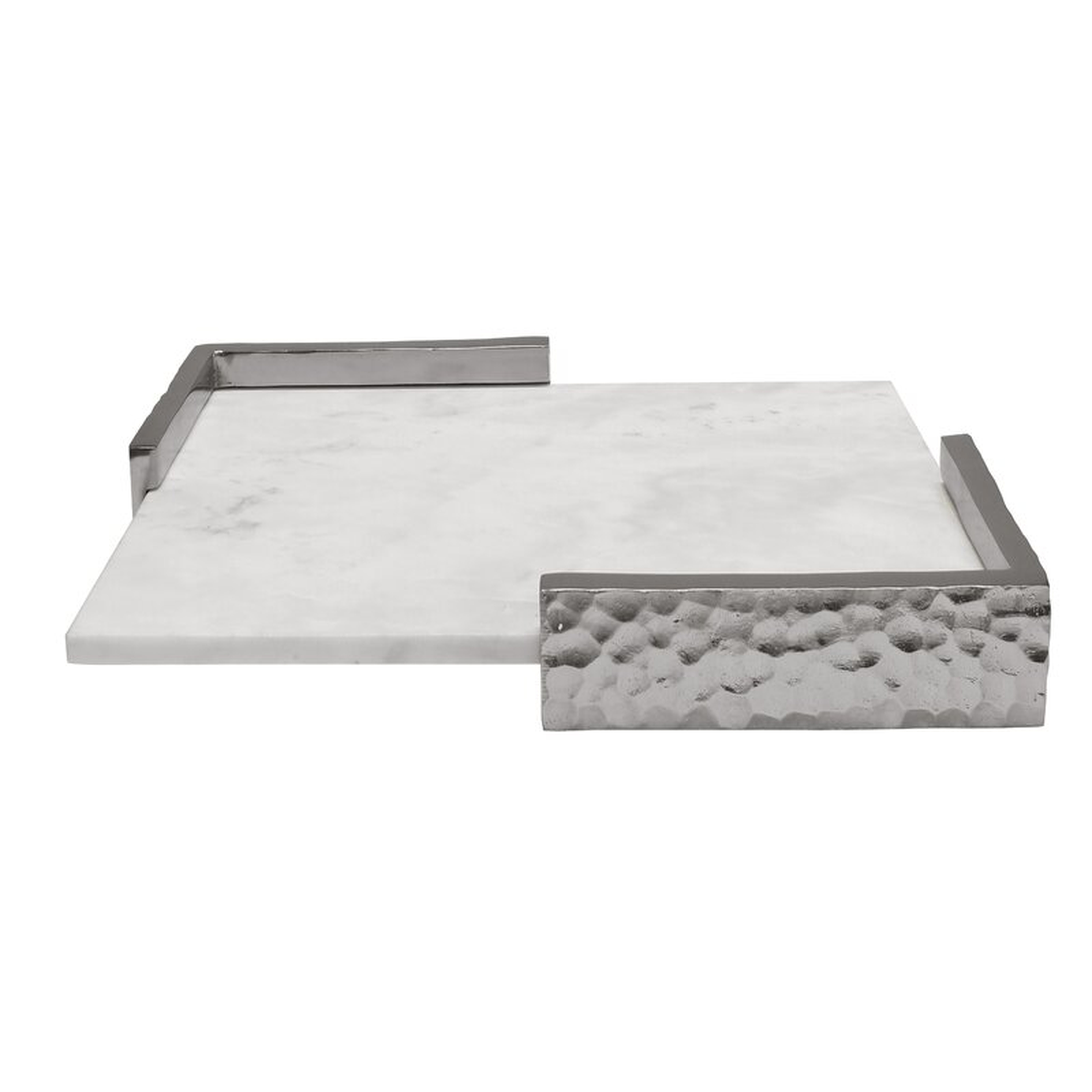 Marble Hammered Corner Accent Tray - Perigold