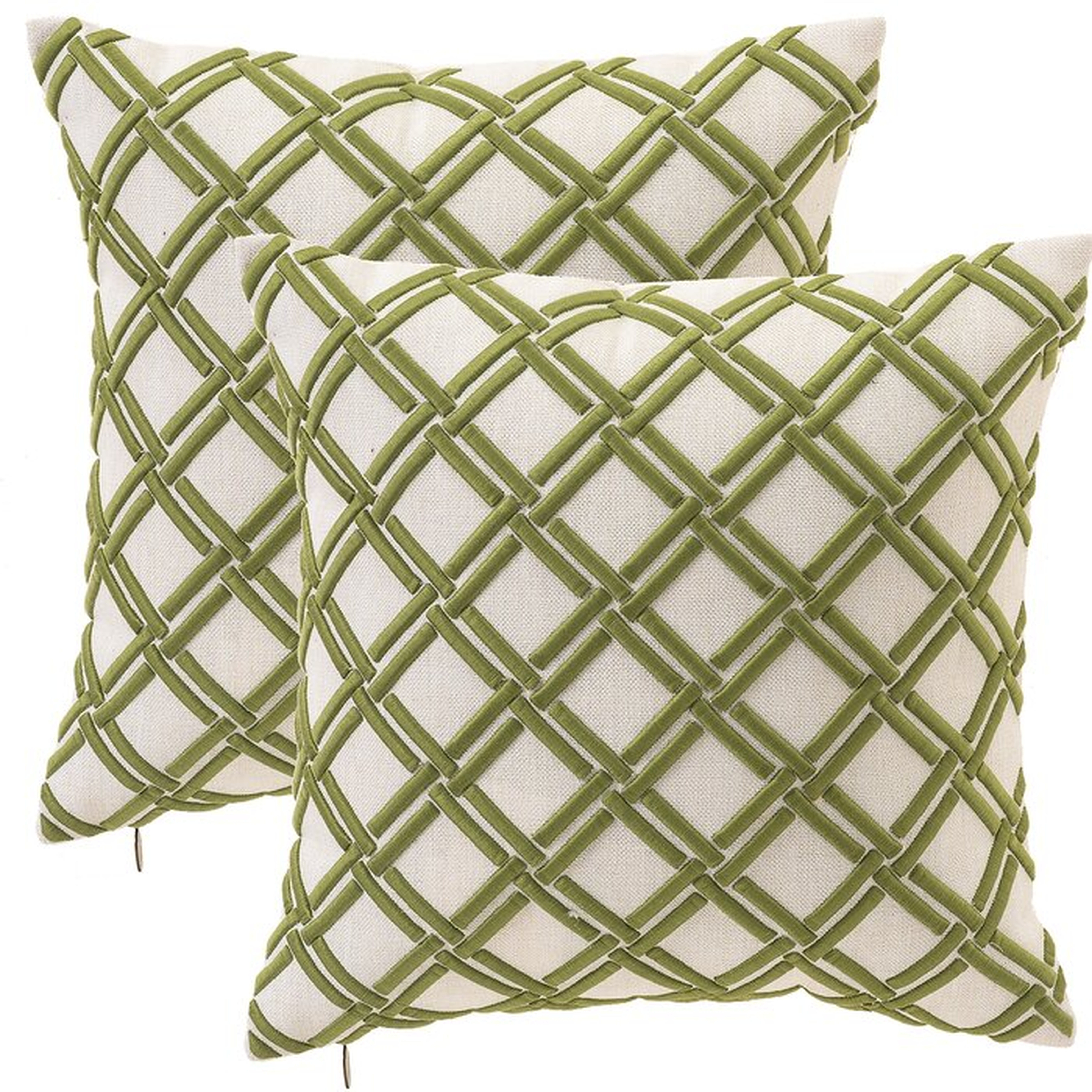 Itzel Geometric 18" Throw Pillow Cover (Set of 2) - Wayfair