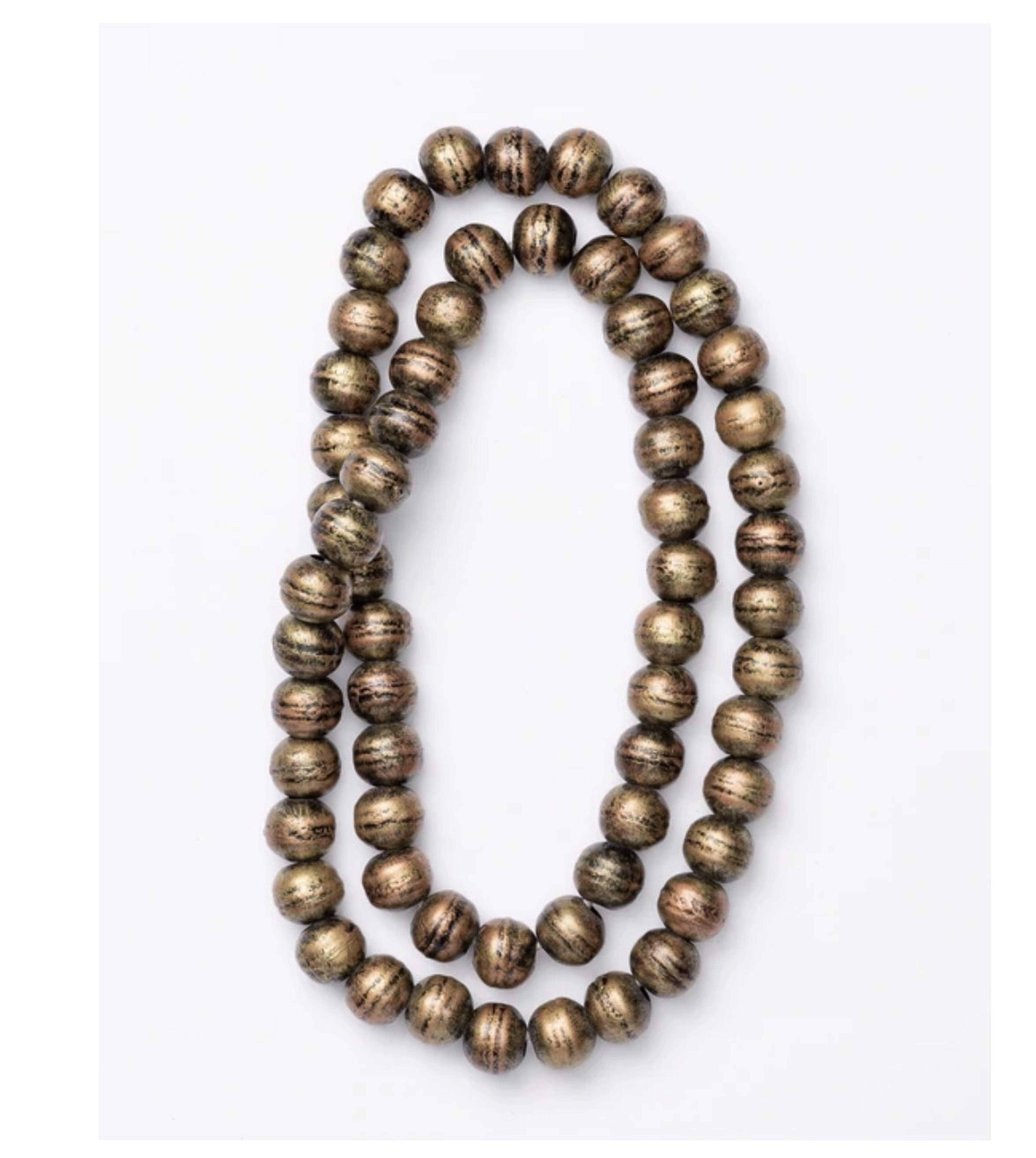 Brass Plated Natural Beads - McGee & Co.