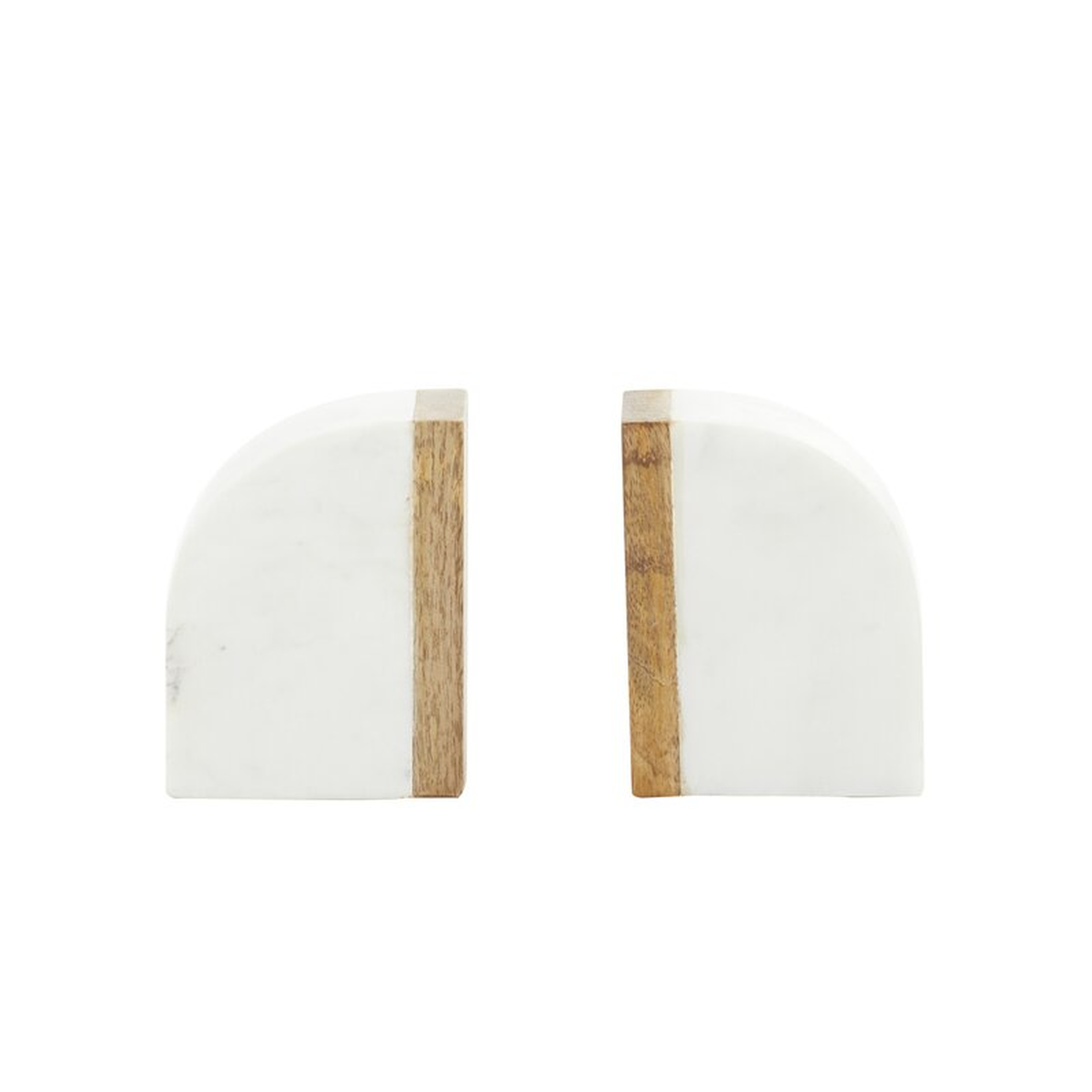 Marble Bookends (Set of 2), Restock in Mid October,2022. - Wayfair