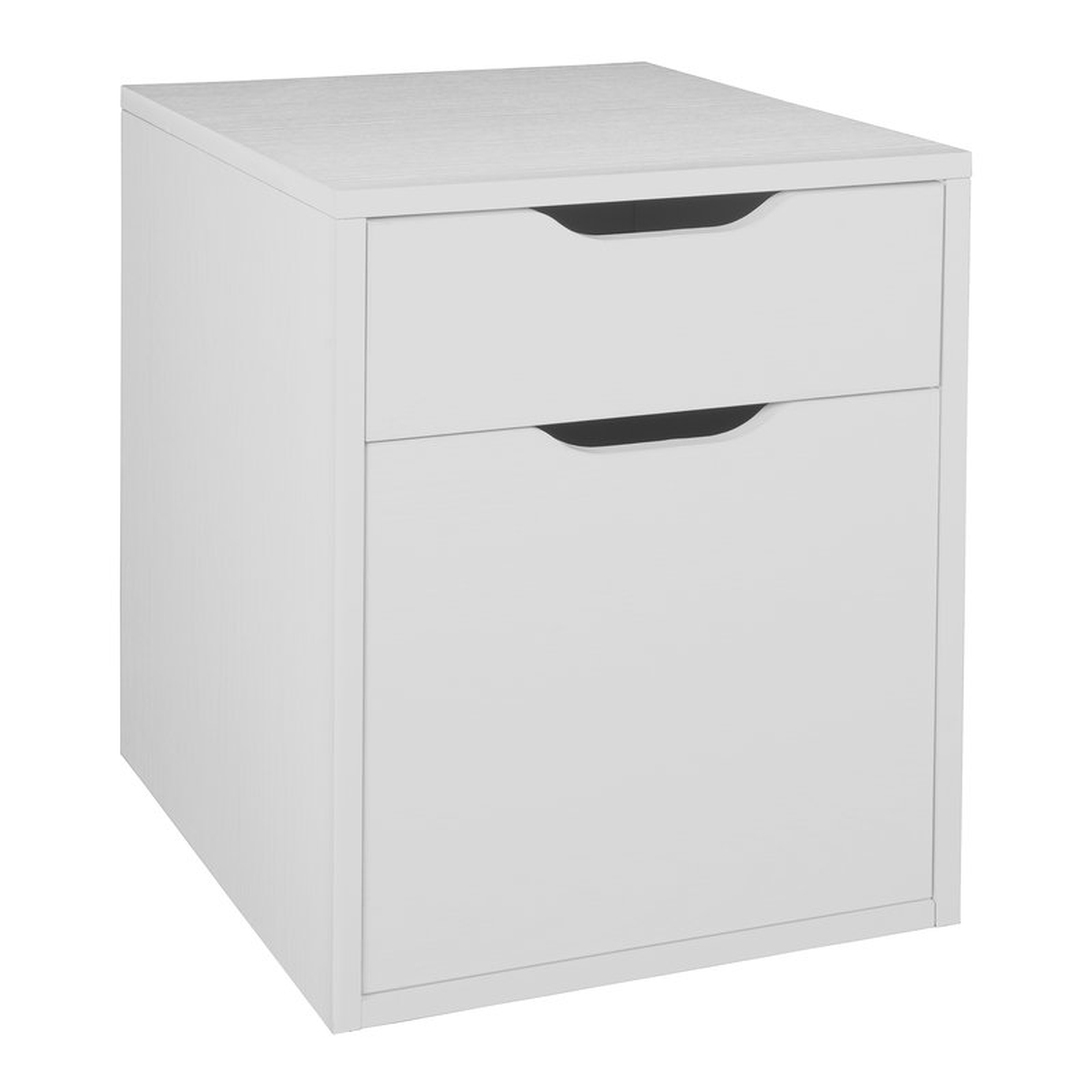 Freestanding 2-Drawer Vertical Filing Cabinet - white - Wayfair
