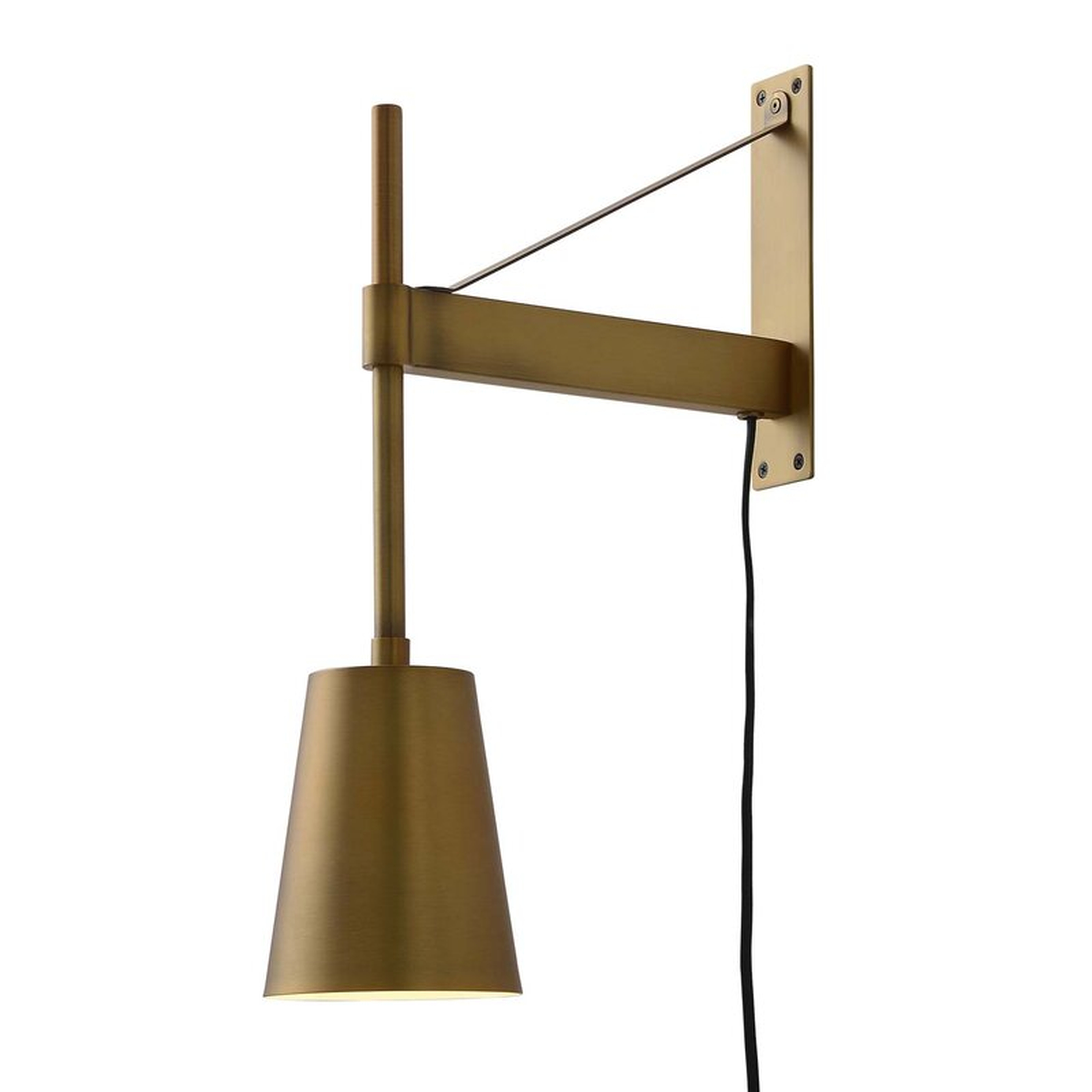 Terryville 1 - Light Dimmable Plug-in Armed Sconce - Wayfair