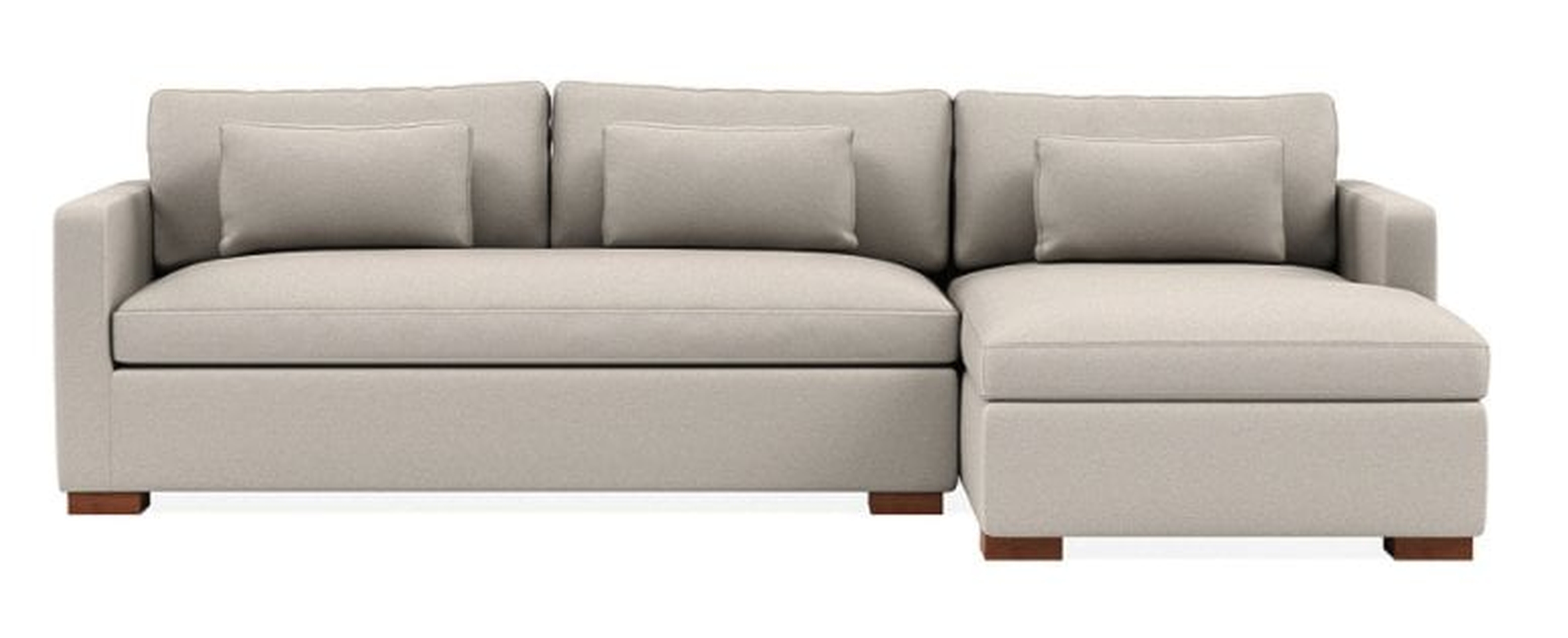 DISCONTINUED - Charly Right Chaise Sectional - Interior Define