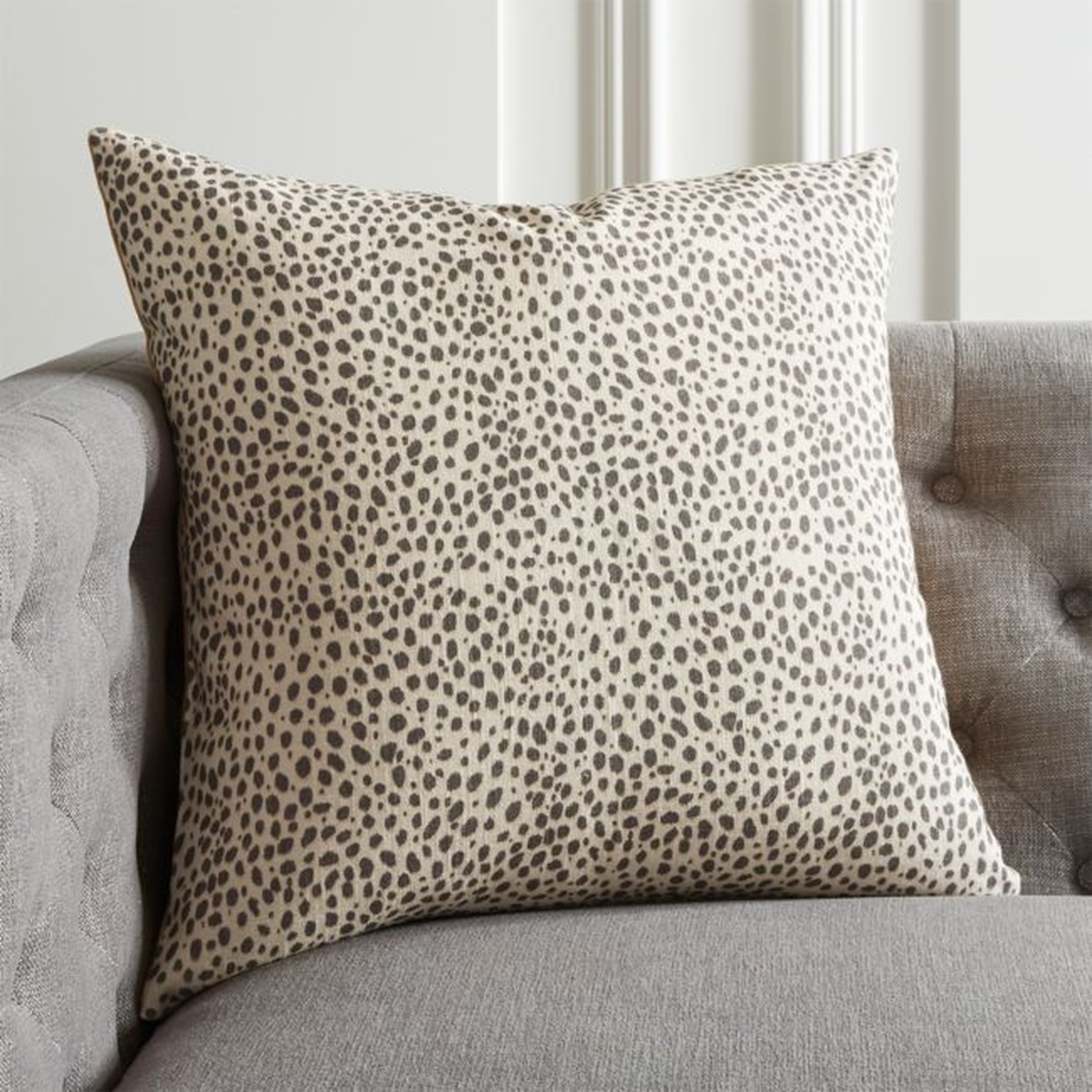 20" Nahla Cheetah Pillow with Feather-Down Insert - CB2