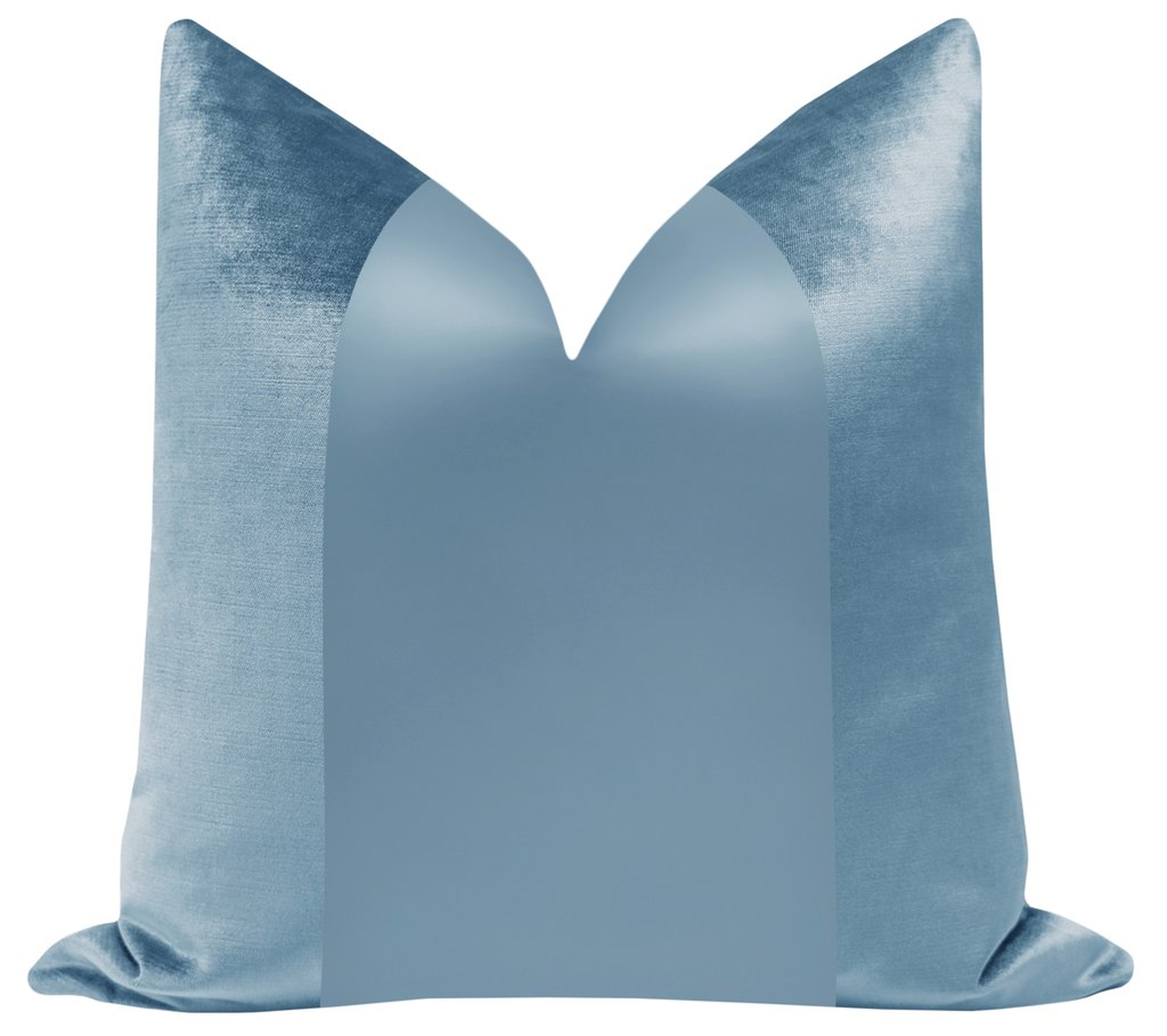 PANEL Monochromatic :: Faux Silk Velvet // Hydrangea Blue - Little Design Company