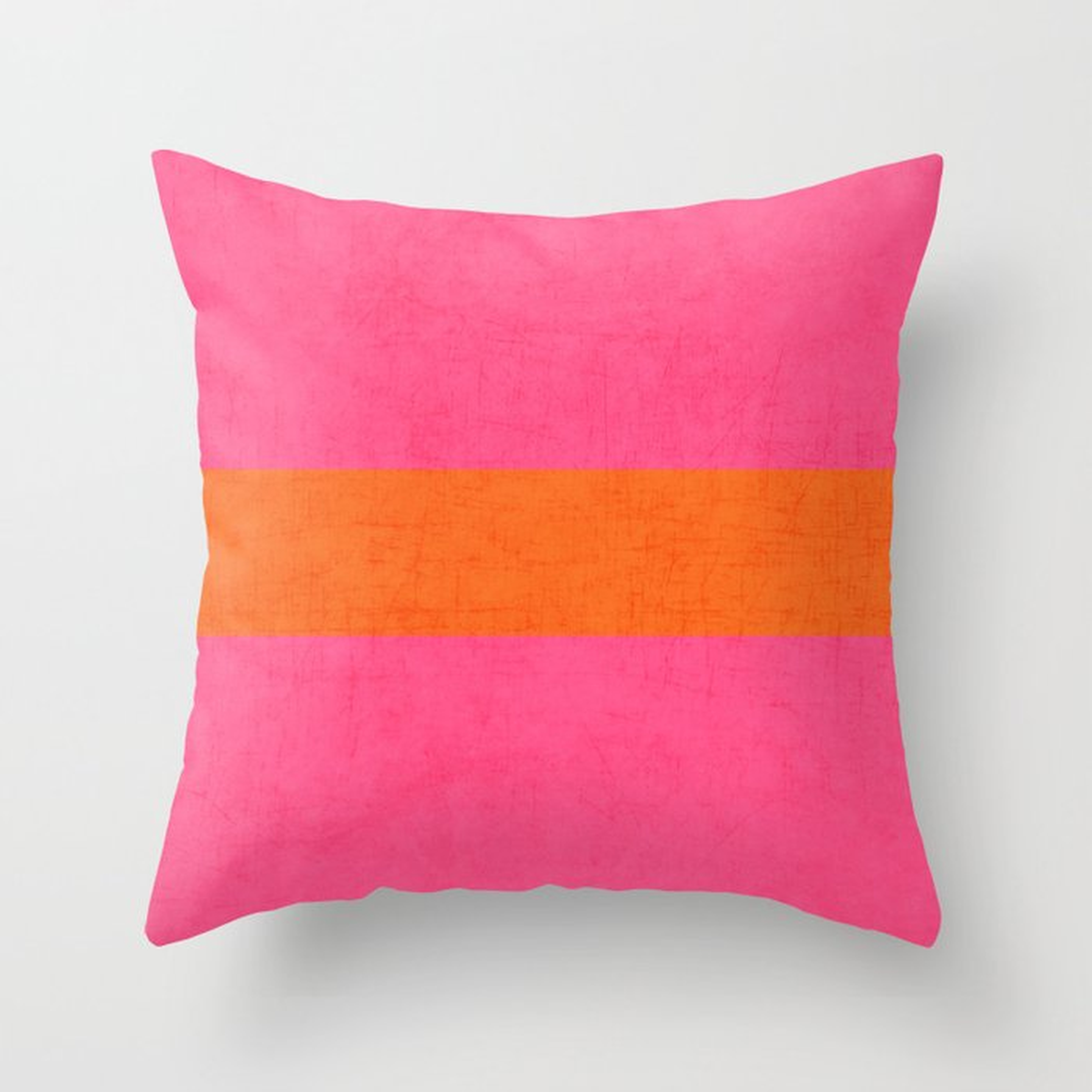 hot pink and orange classic Throw Pillow - Society6
