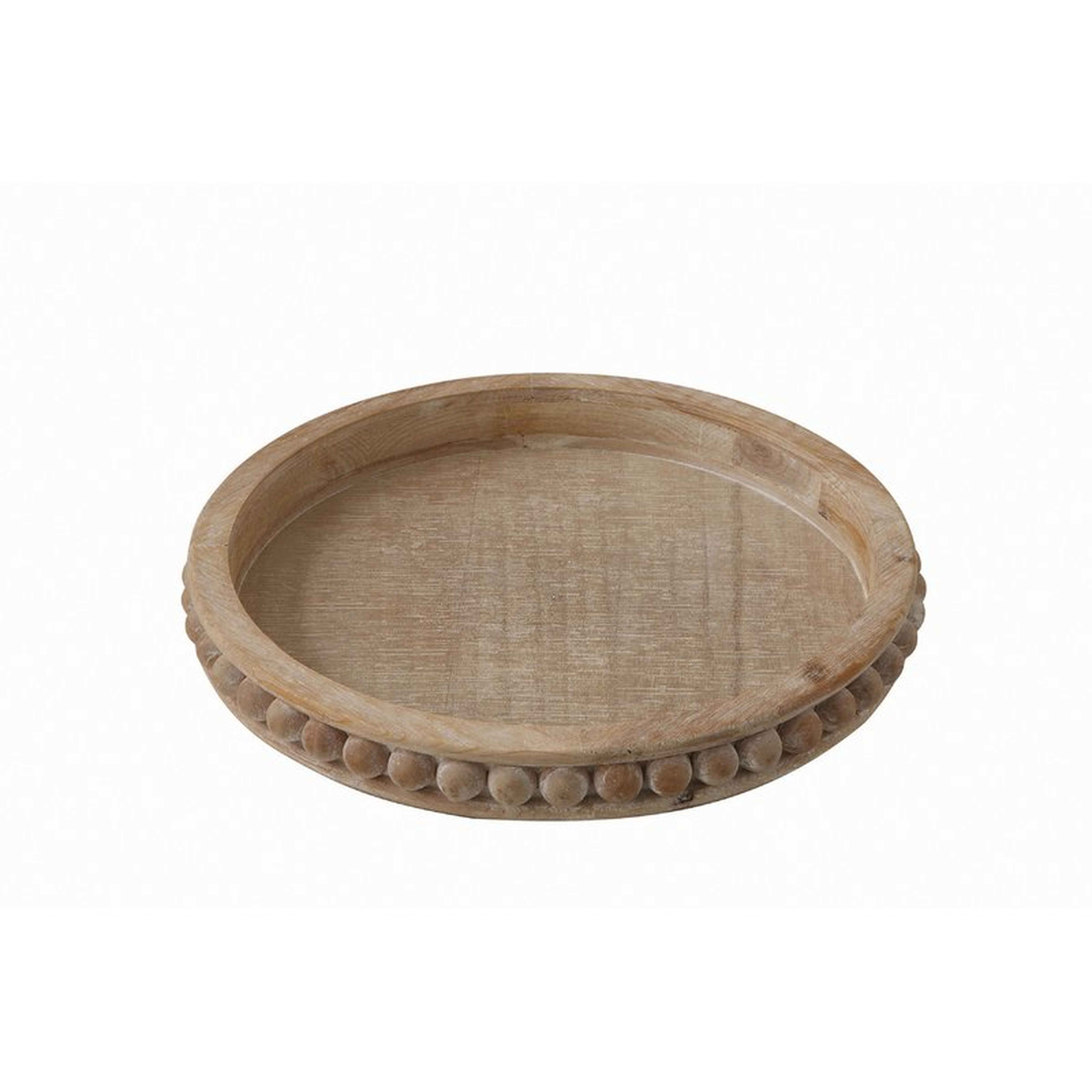 Brashear Round Wood Coffee Table Tray - Wayfair
